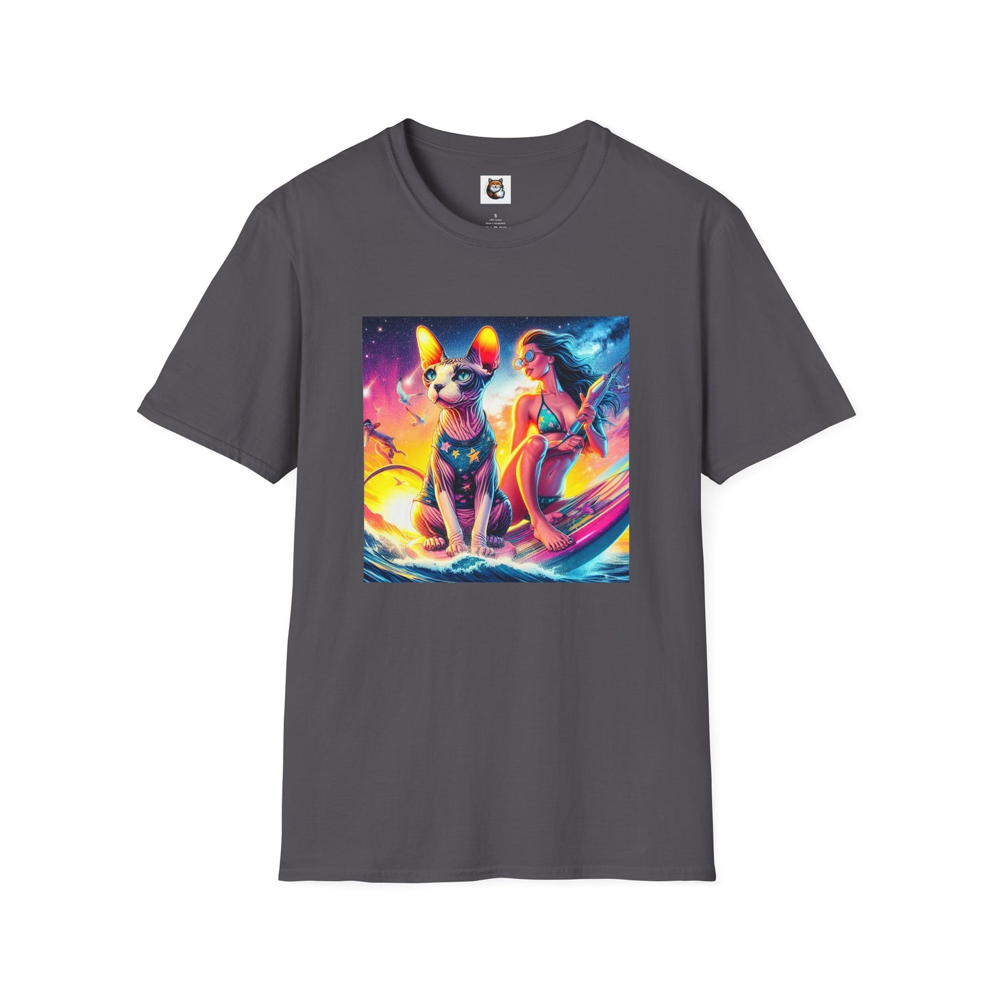 Sphynx Cat surfing queen shirt