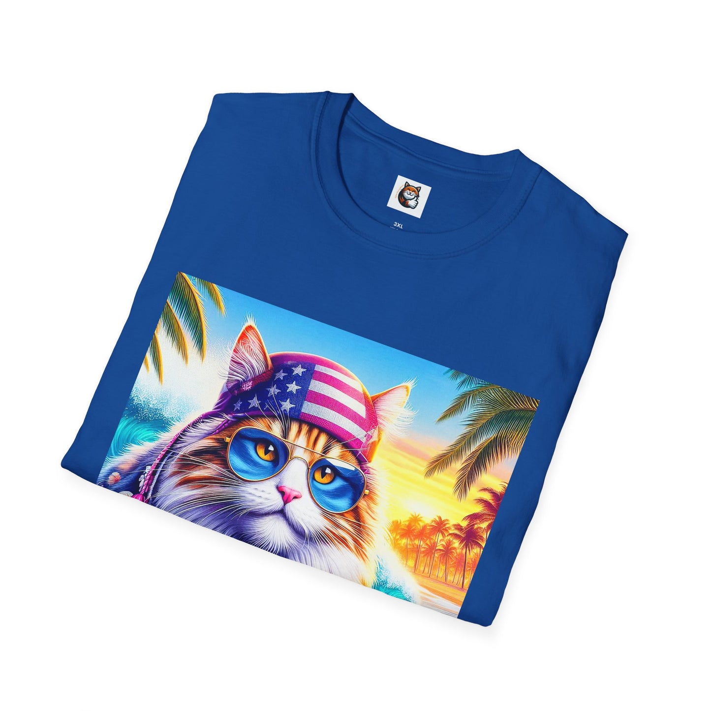 Siberian Cat American surfer