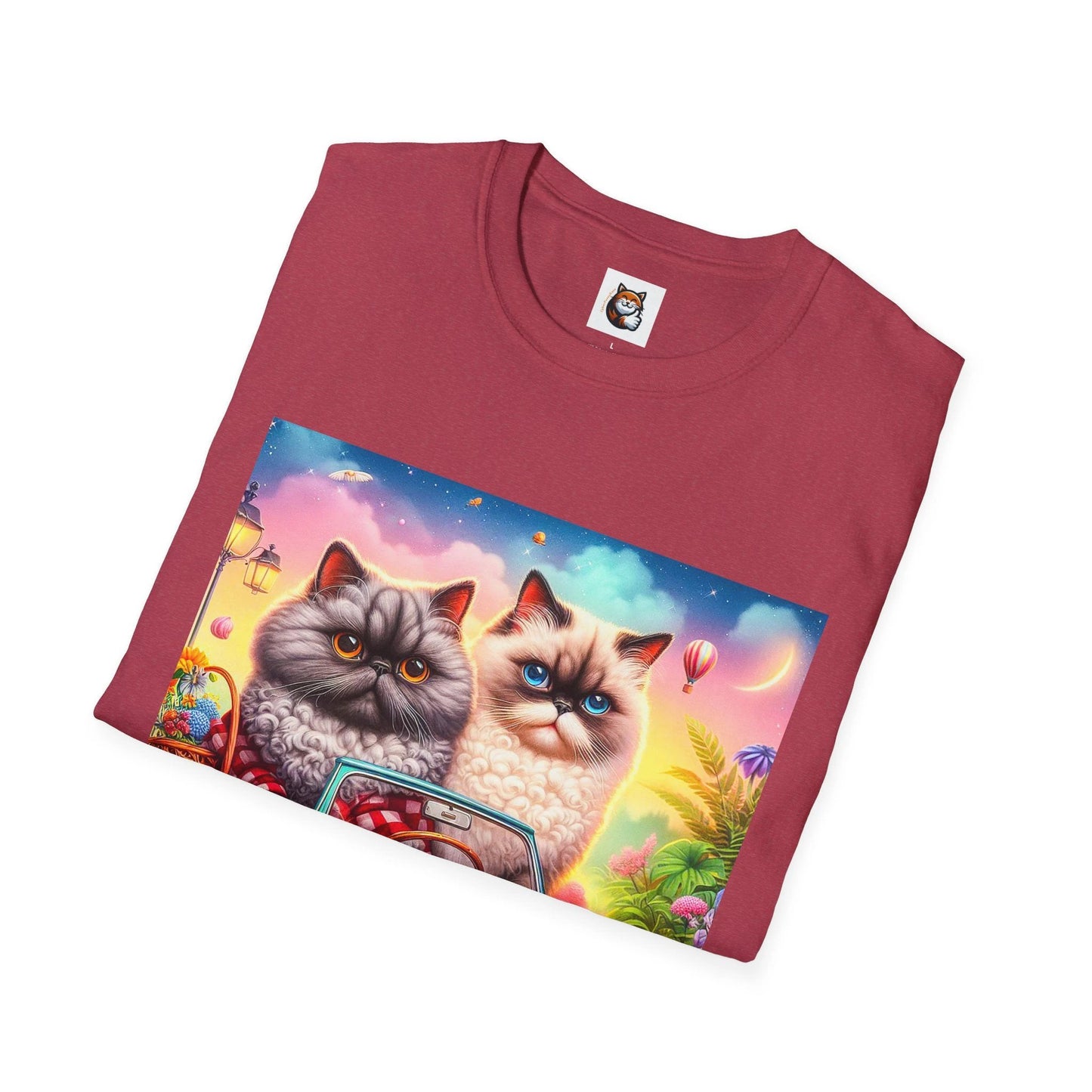 Selkirk Rex Cat T-Shirt tiny car by Printify