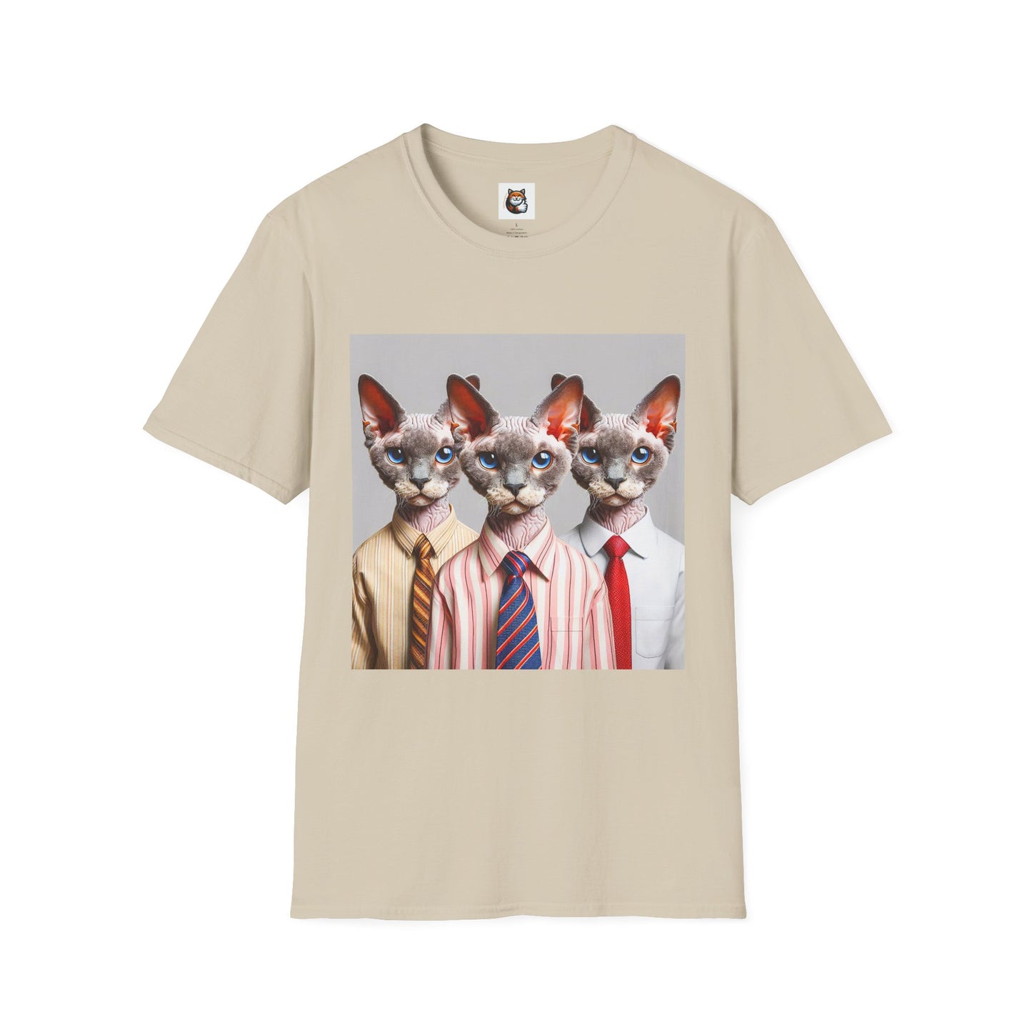 Devon Rex Cat business suits Softstyle T-Shirt