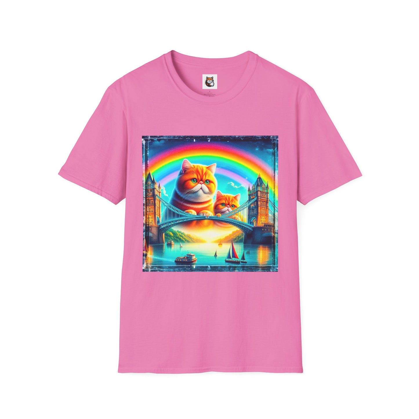 Exotic Shorthair Cat Unisex Softstyle T-Shirt