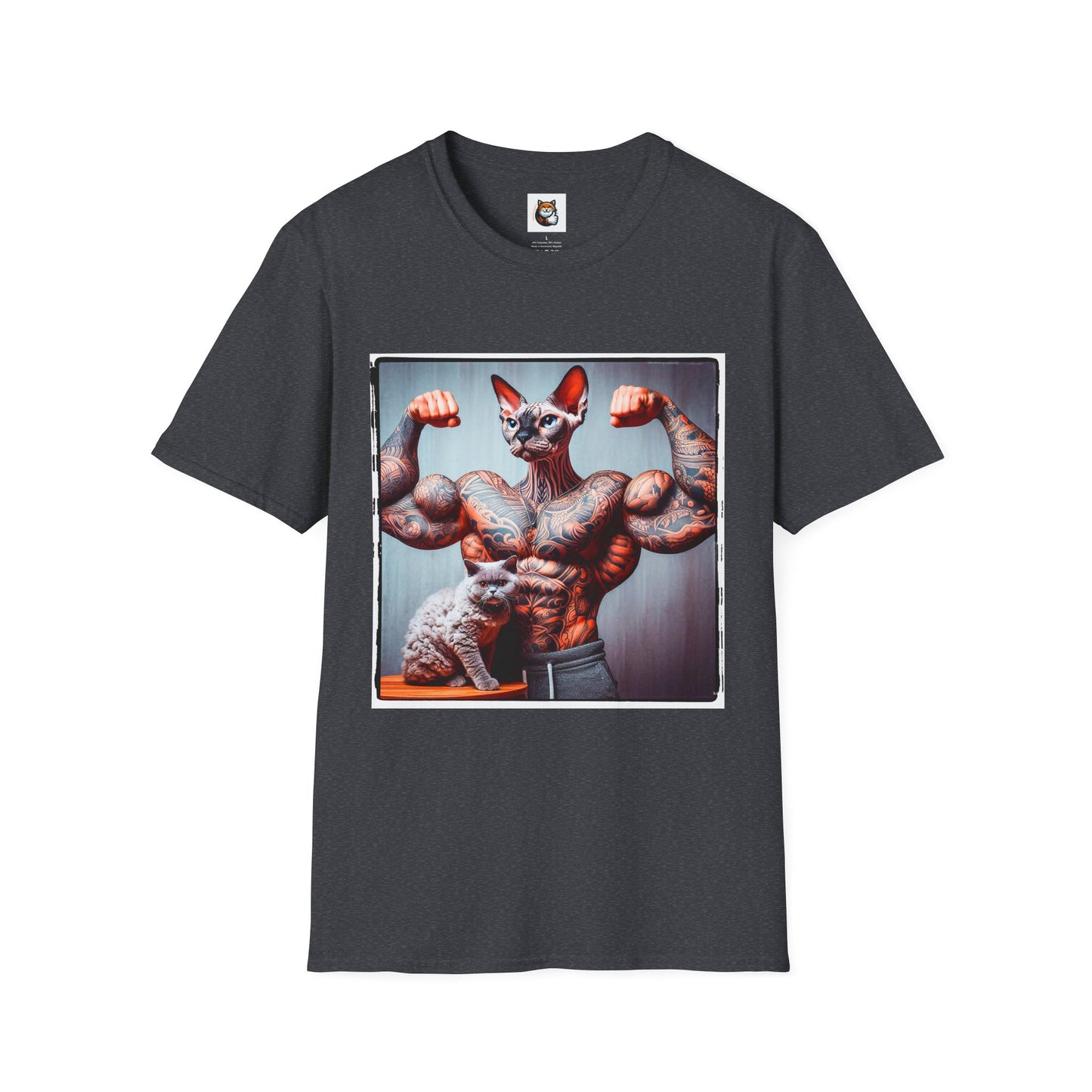 Devon Rex Cat Unisex Softstyle T-Shirt