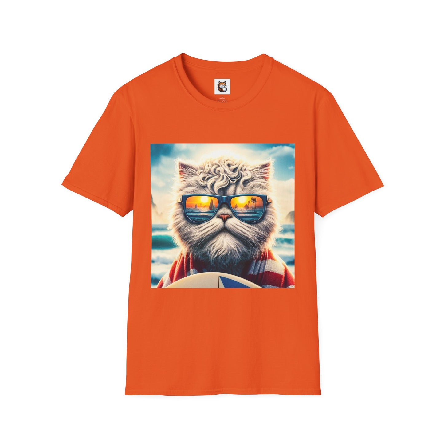 Selkirk Rex Cat T-Shirt beach day