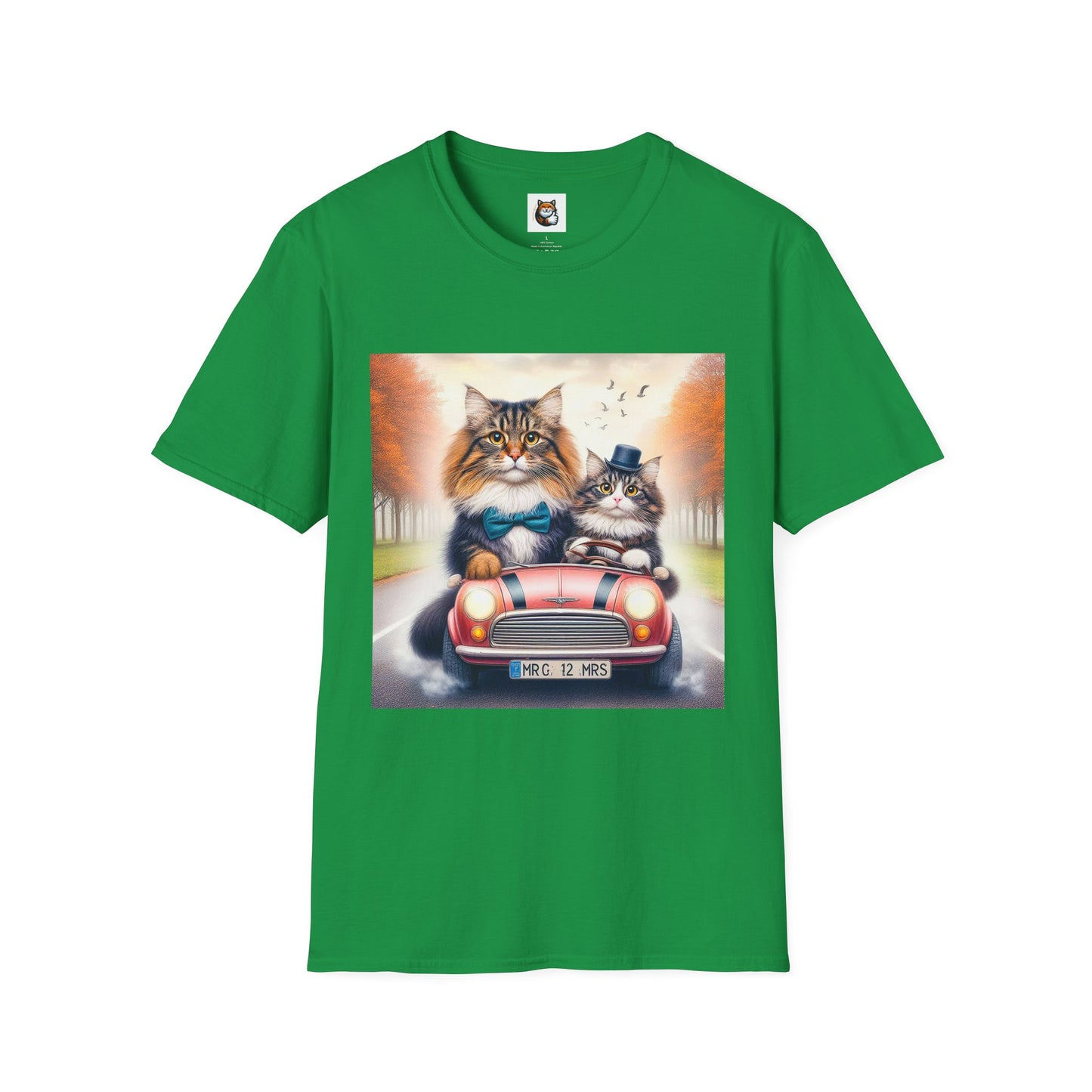 Wacky Norwegian Forest Cat Unisex Softstyle T-Shirt