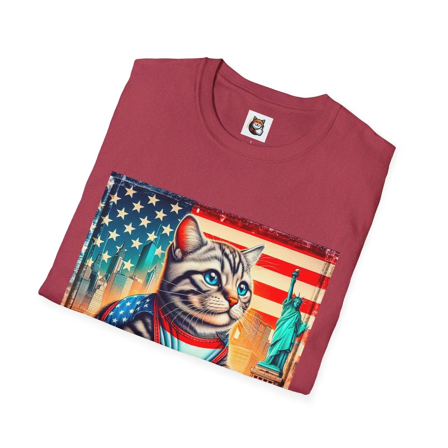 American Shorthair American hero T-Shirt by Printify