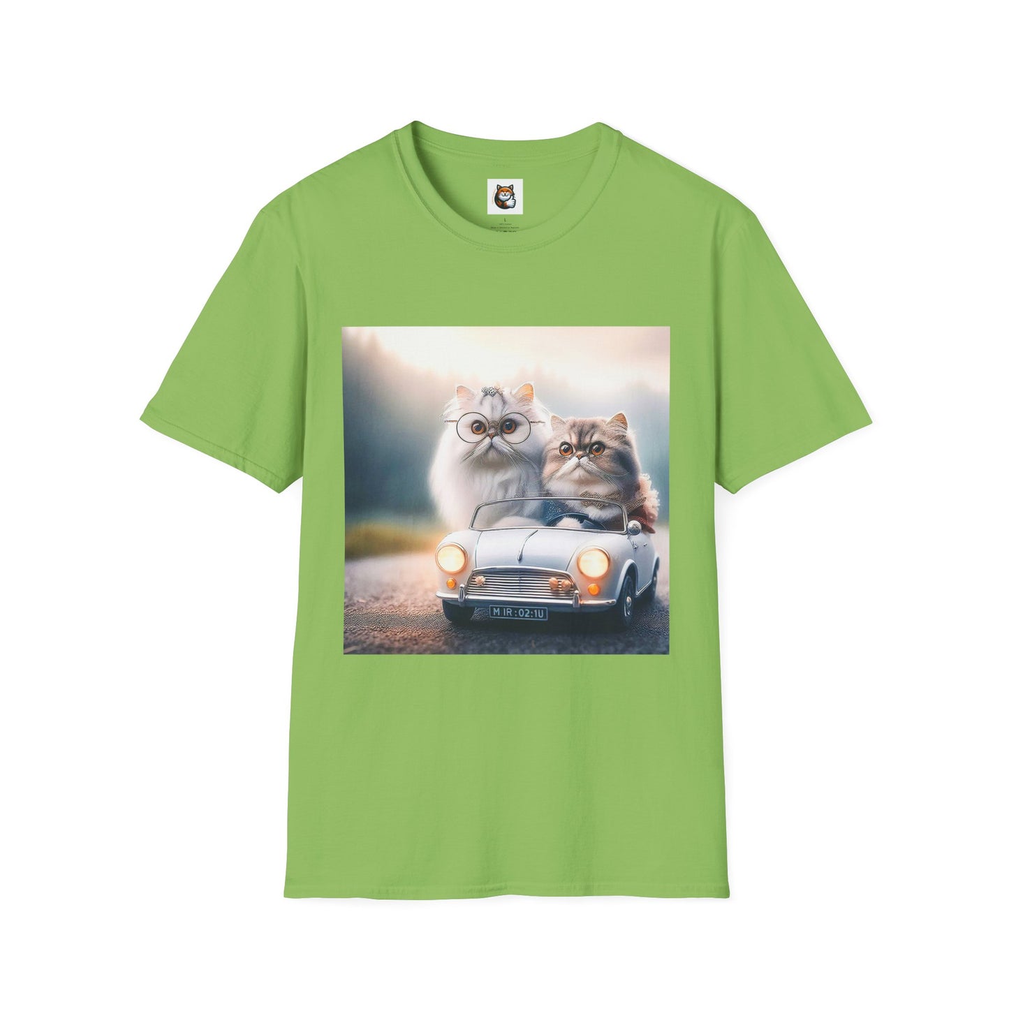 Wacky Persian Cat Unisex Softstyle T-Shirt