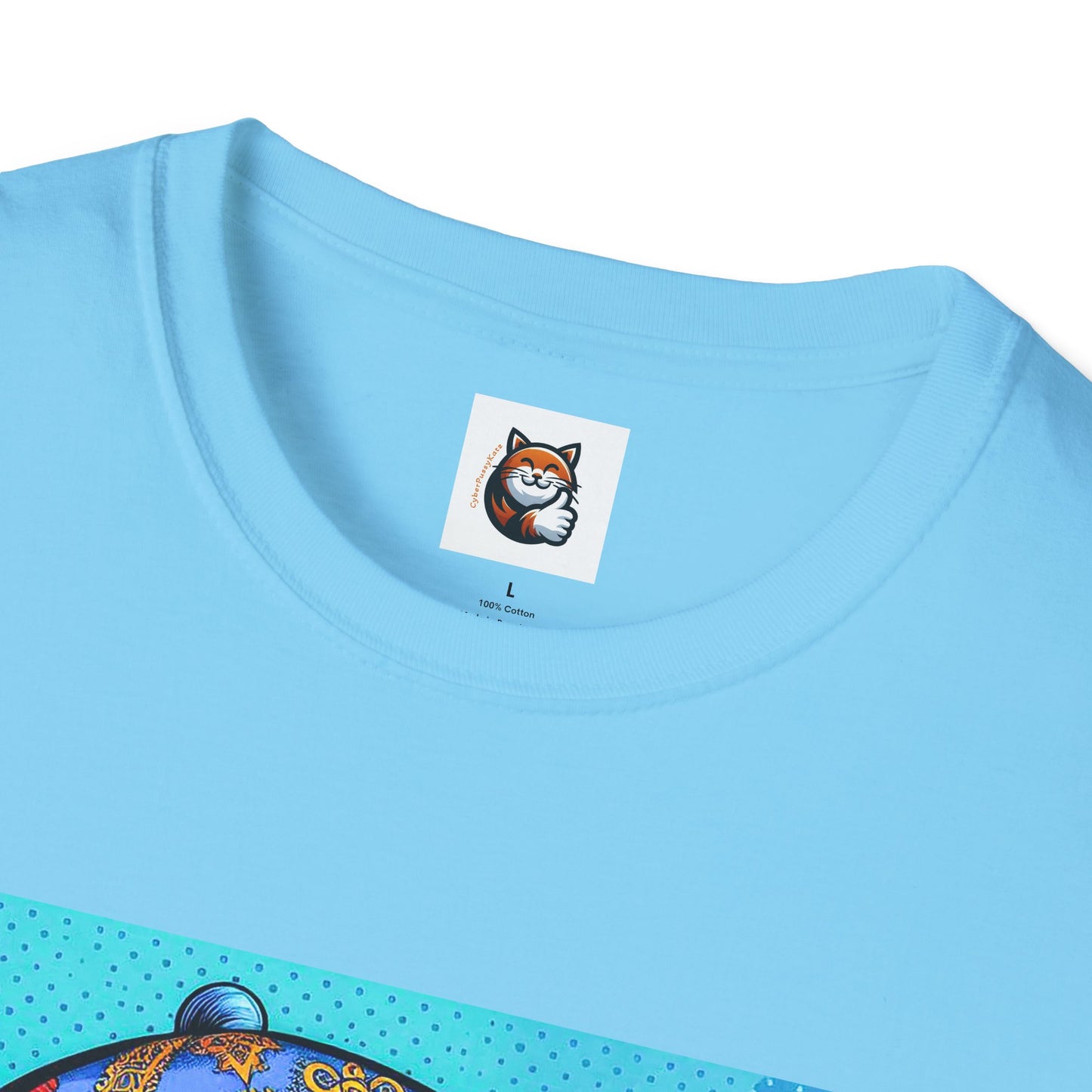 Russian Blue Cat Unisex Softstyle T-Shirt