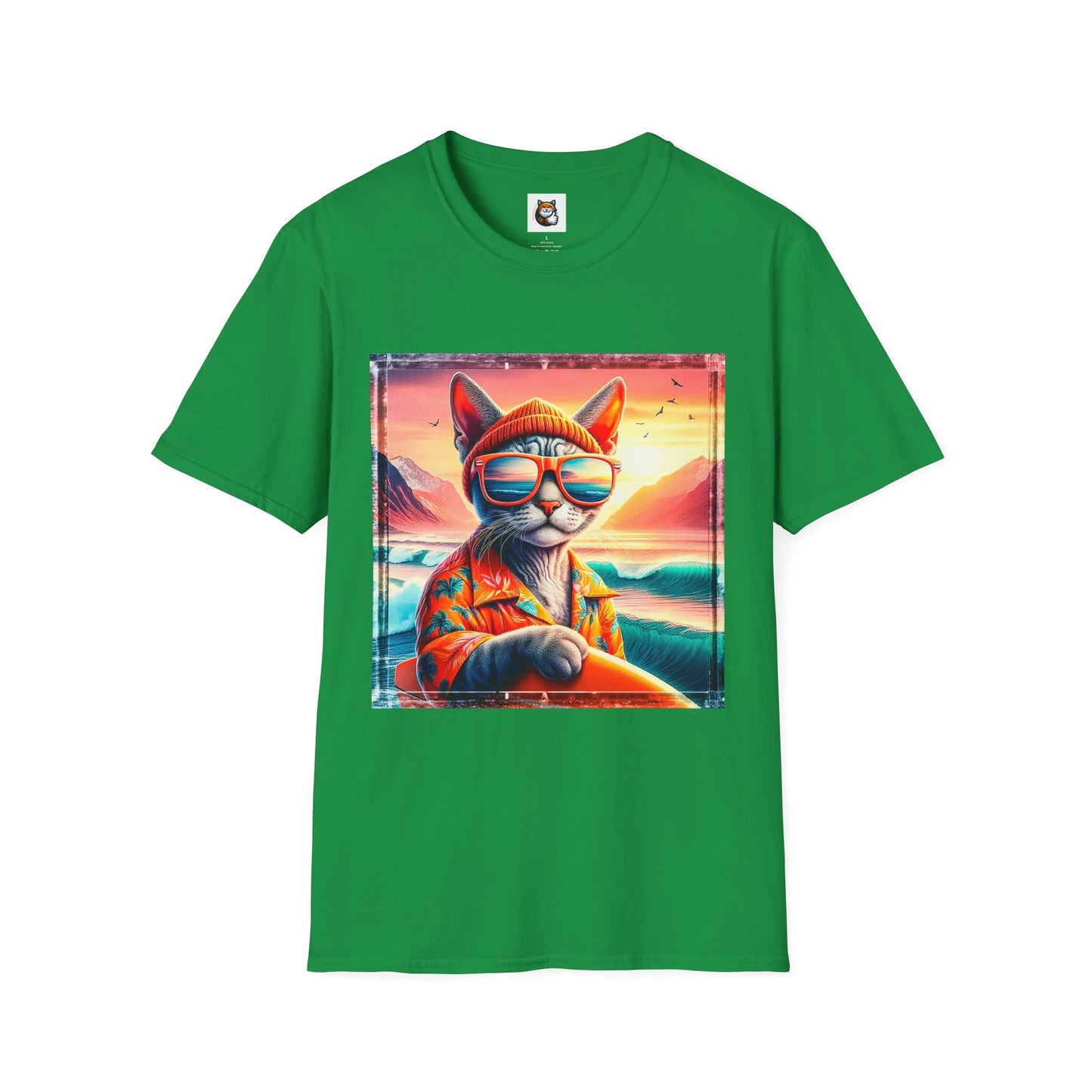 Devon Rex Cat Unisex Softstyle T-Shirt