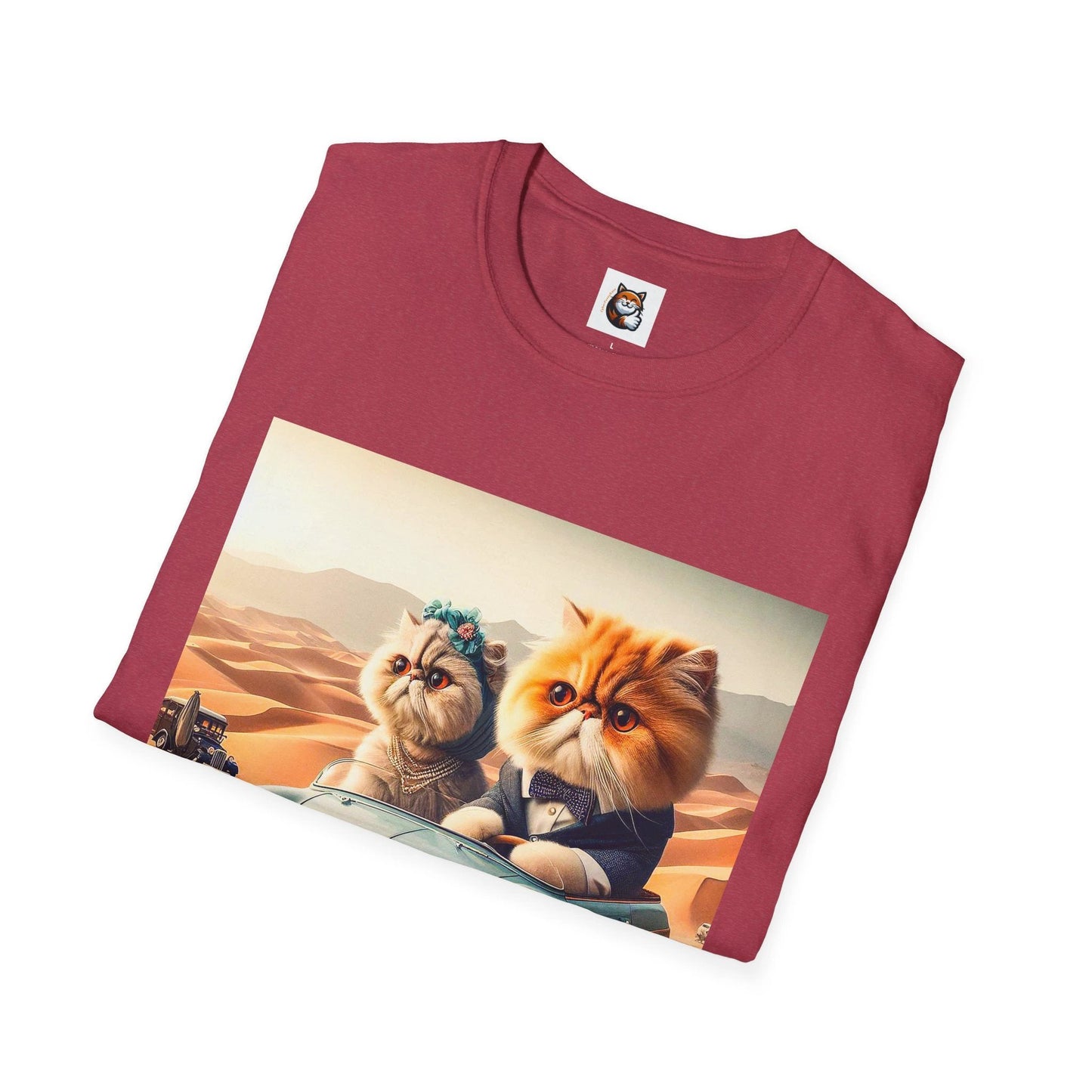 Wacky Persian Cat Unisex Softstyle T-Shirt by Printify