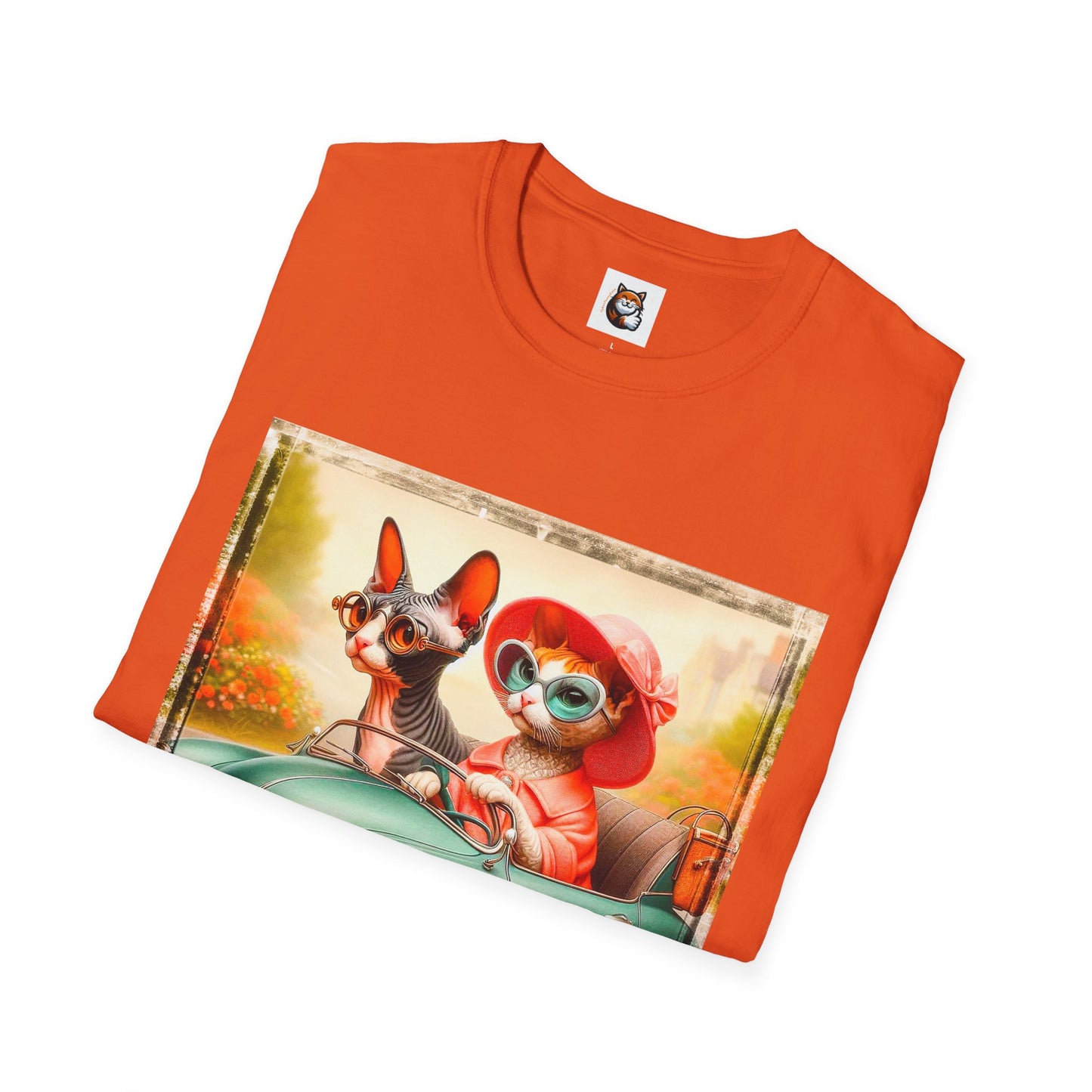 Wacky Cornish Rex Cat friends driving T-Shirt