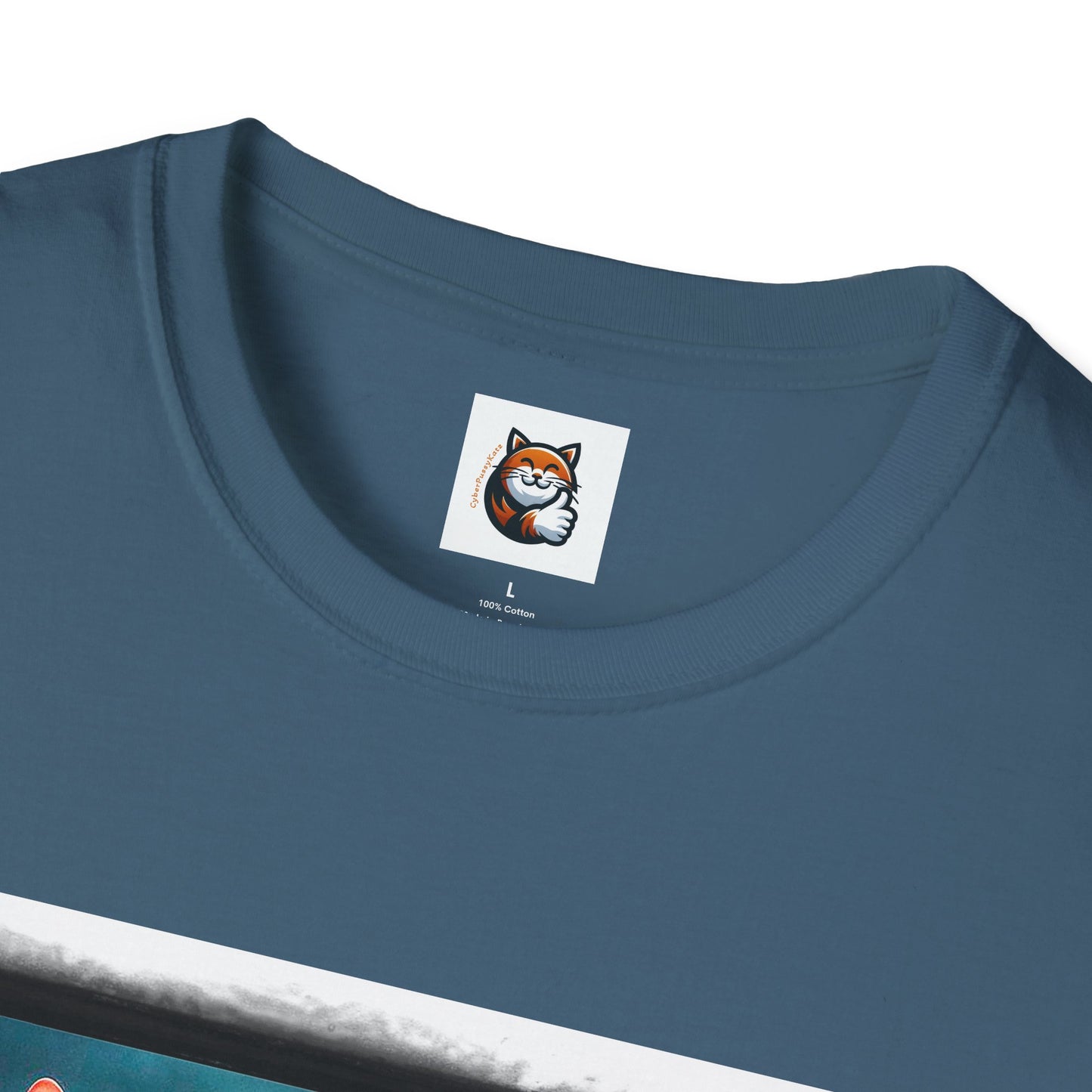 Wacky Cornish Rex Cat Unisex Softstyle T-Shirt