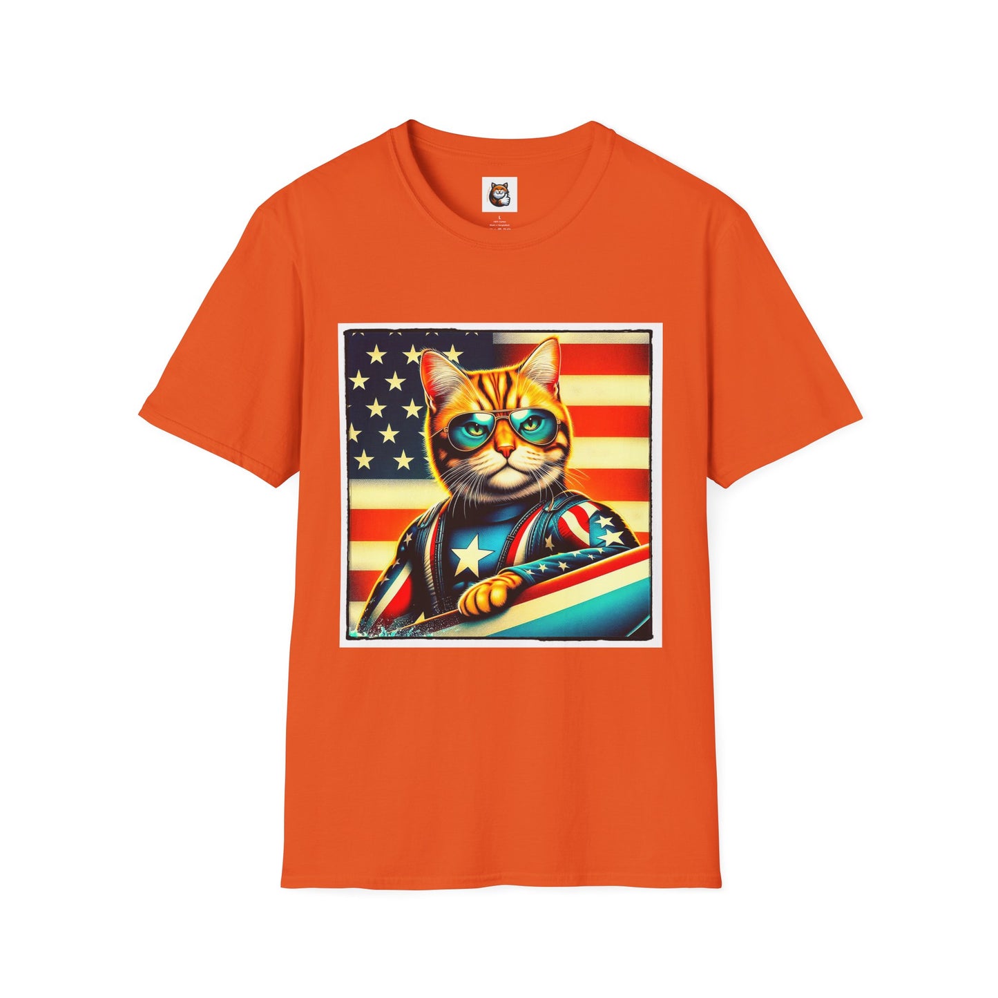 American Shorthair surfing Softstyle T-Shirt