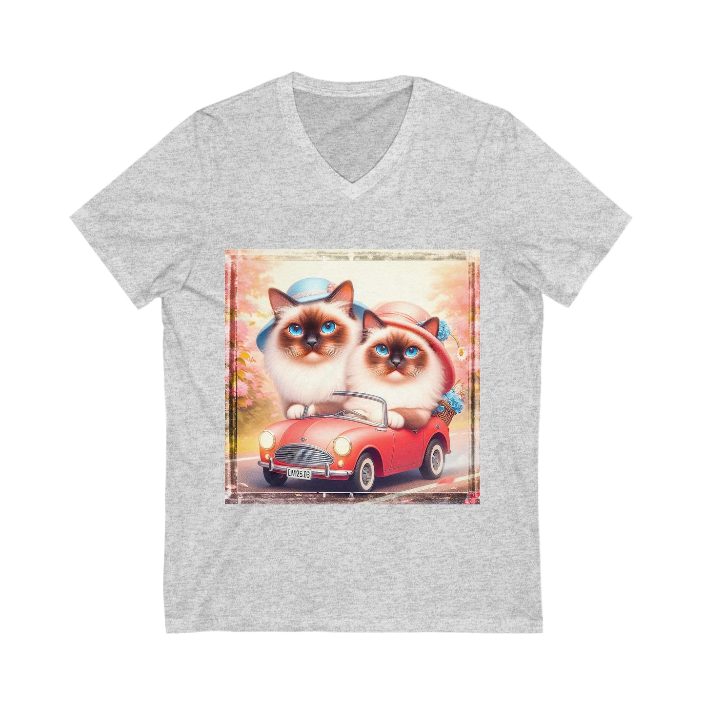 Wacky Birman Unisex Jersey Short Sleeve V-Neck Tee