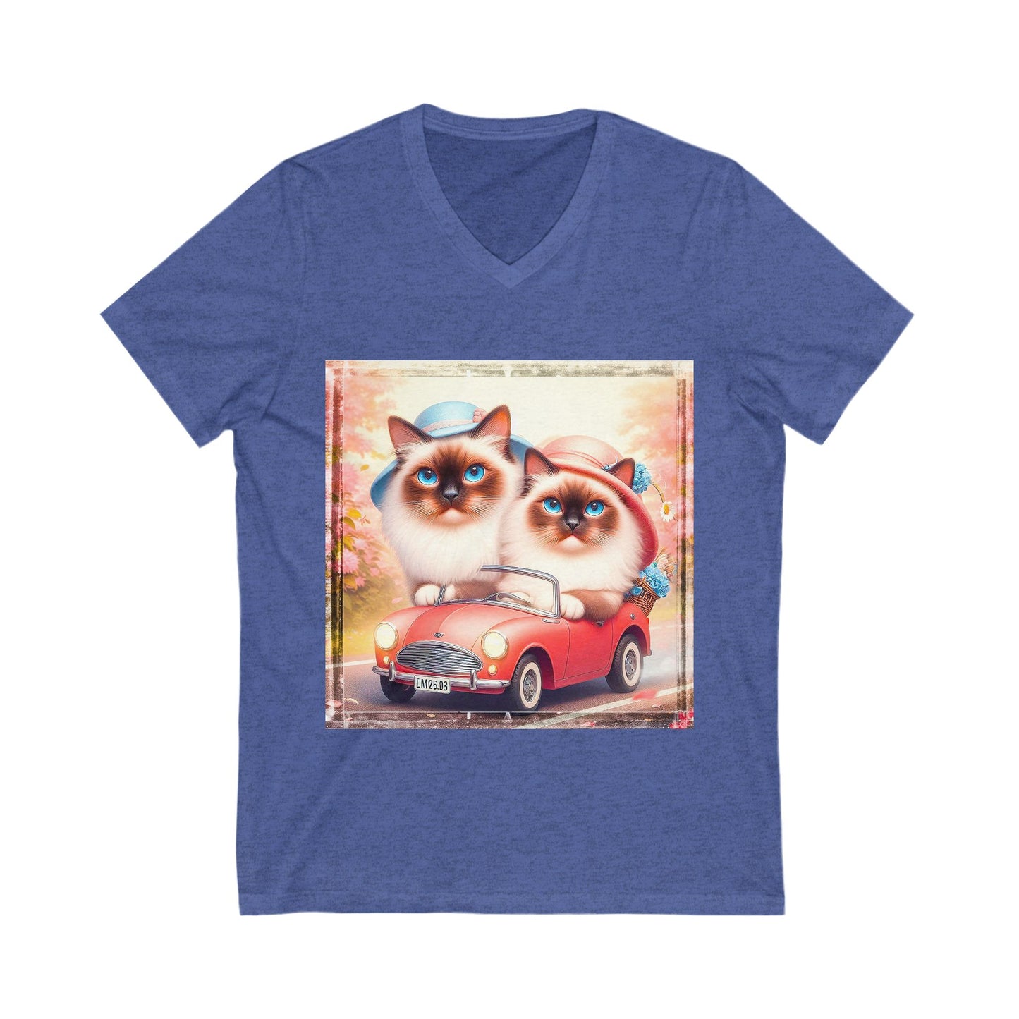 Wacky Birman Unisex Jersey Short Sleeve V-Neck Tee