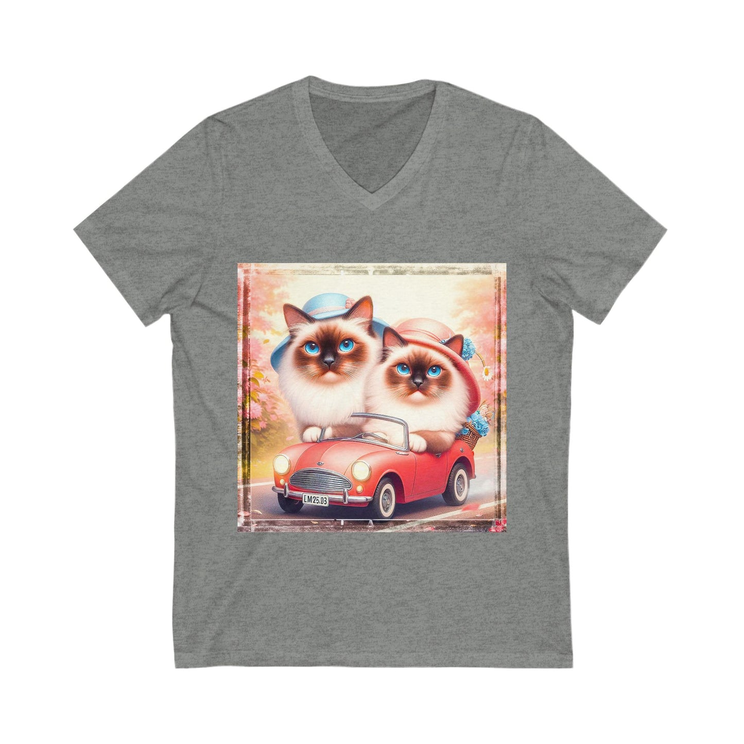 Wacky Birman Unisex Jersey Short Sleeve V-Neck Tee