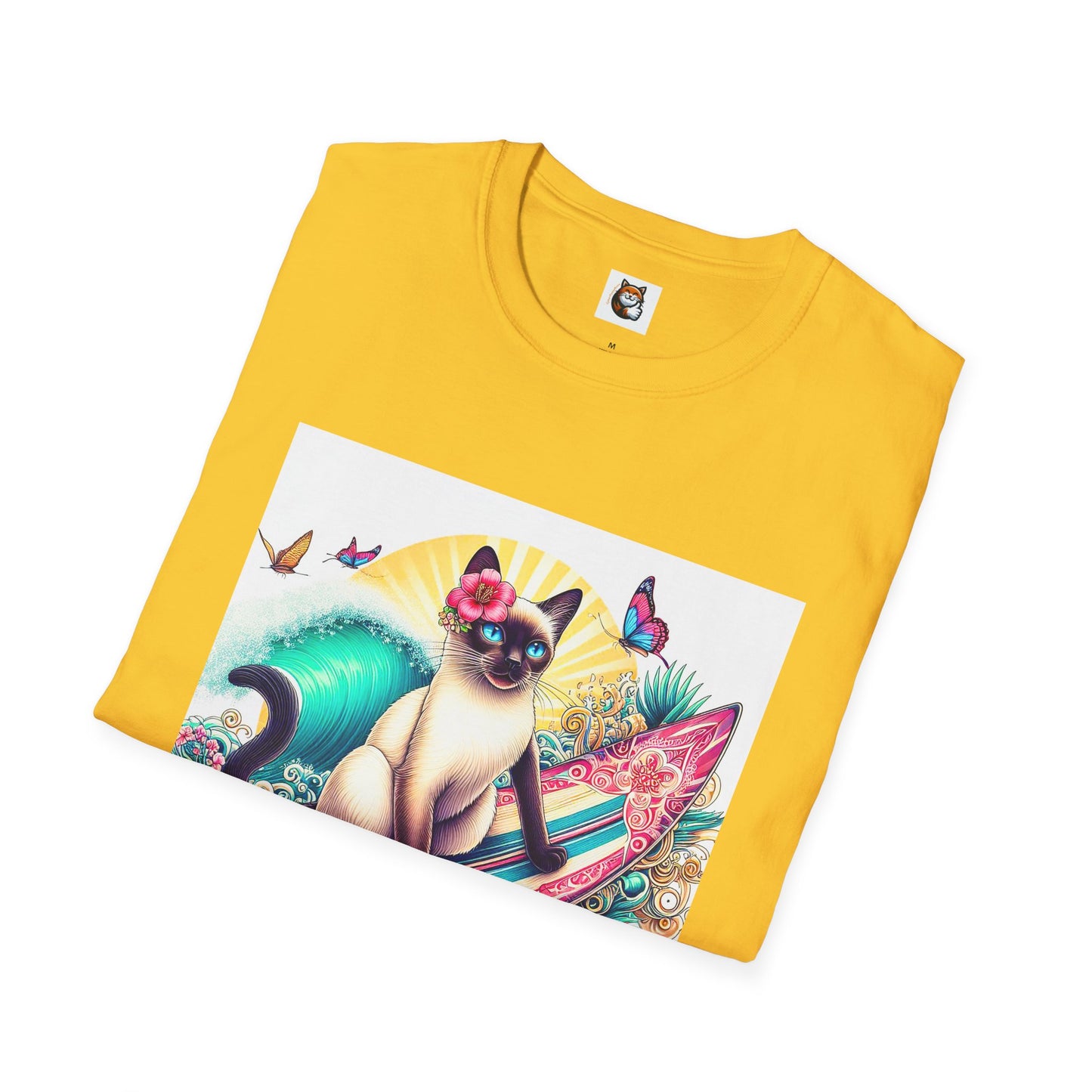 Siamese Cat surfing