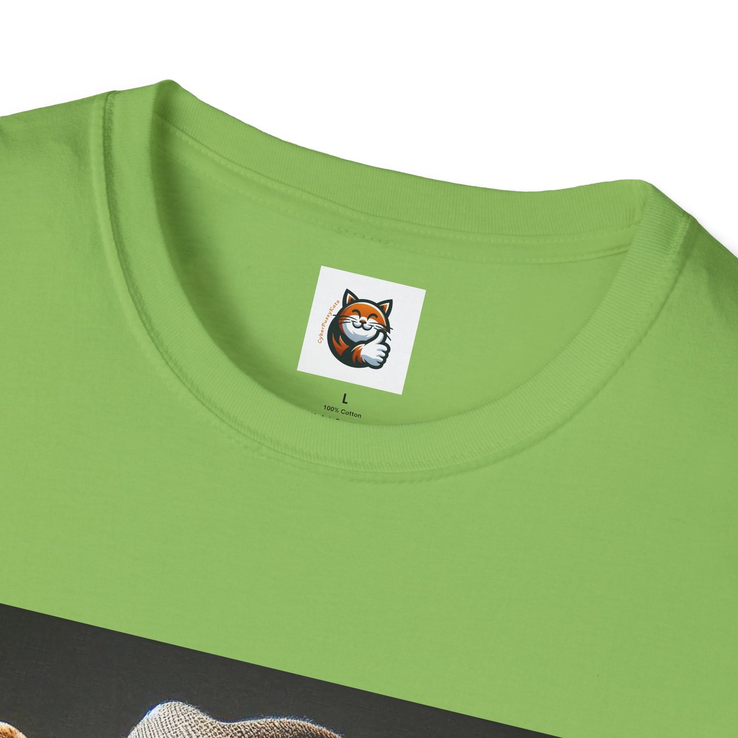 Devon Rex Cat hat and tie Softstyle T-Shirt