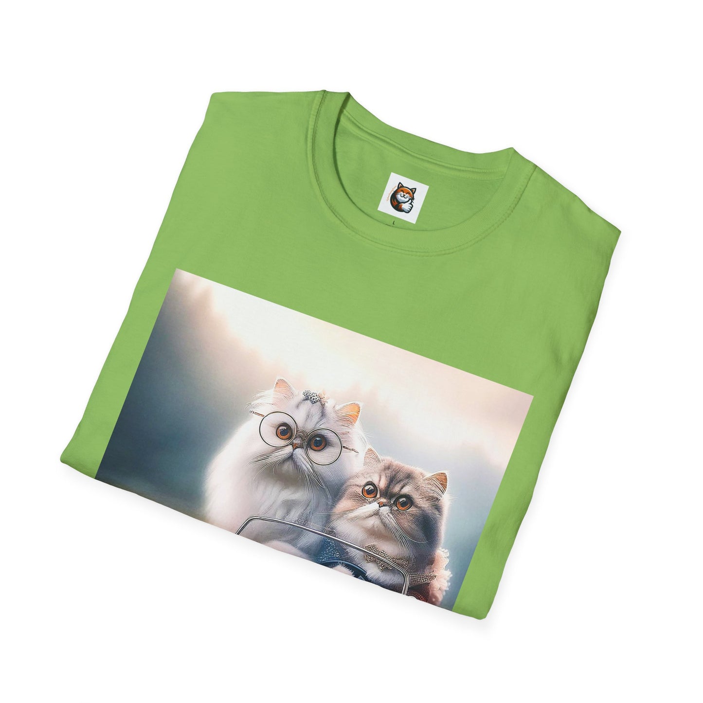 Wacky Persian Cat Unisex Softstyle T-Shirt