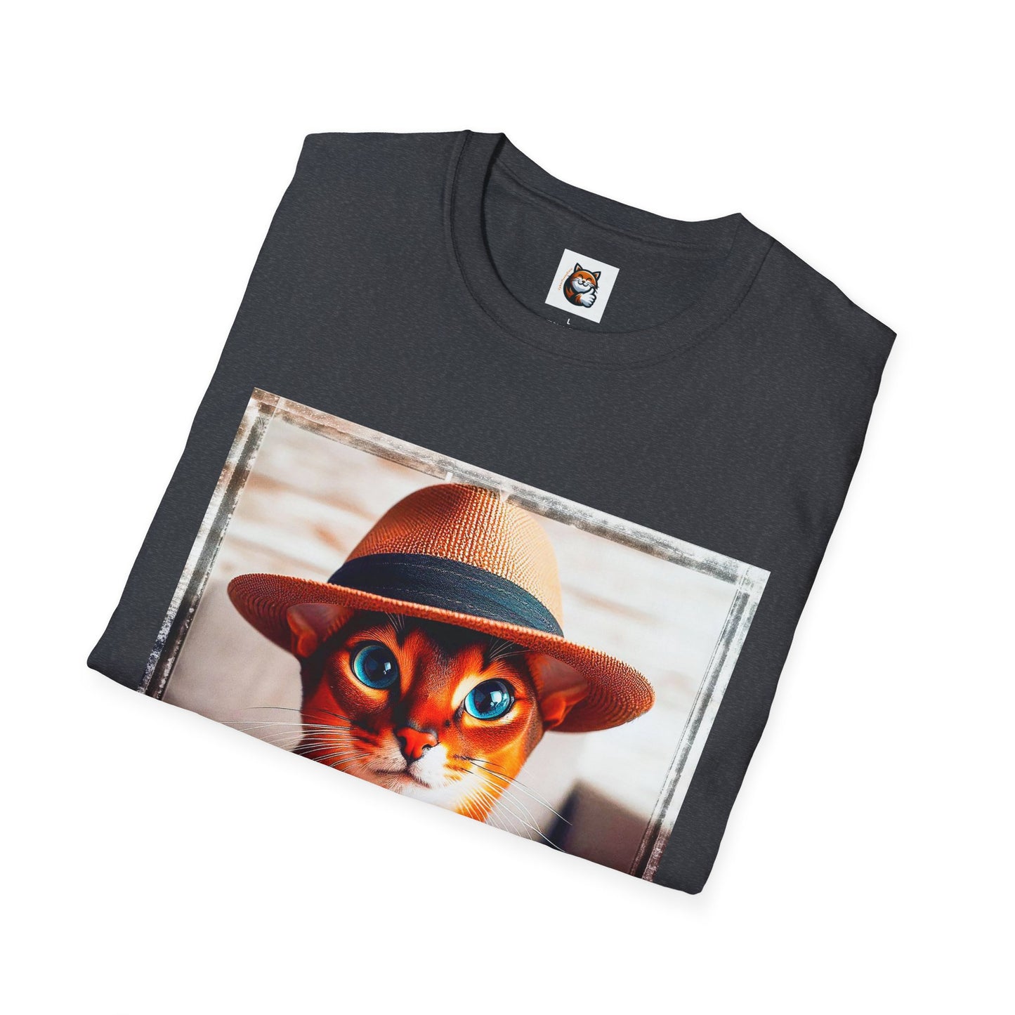 Abyssinian hat and tie Unisex Softstyle T-Shirt