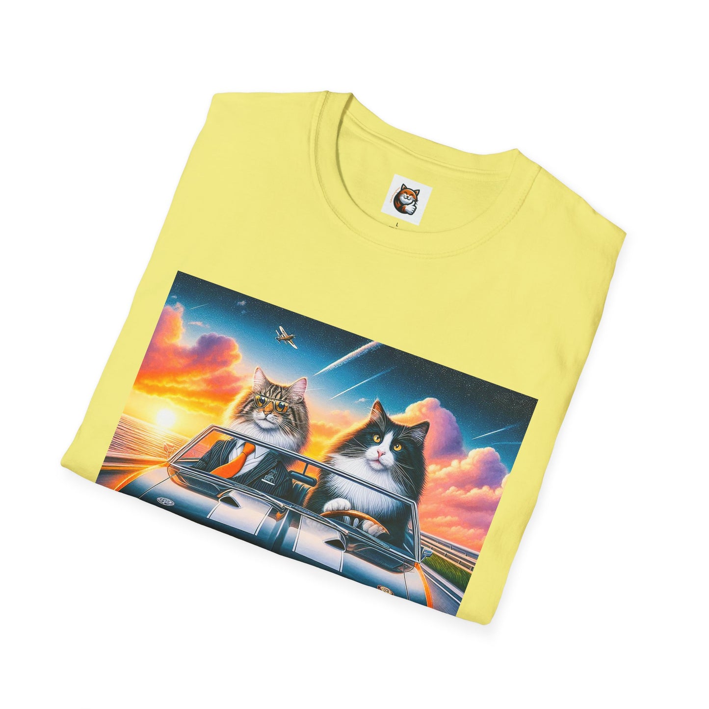 Wacky Norwegian Forest Cat Unisex Softstyle T-Shirt
