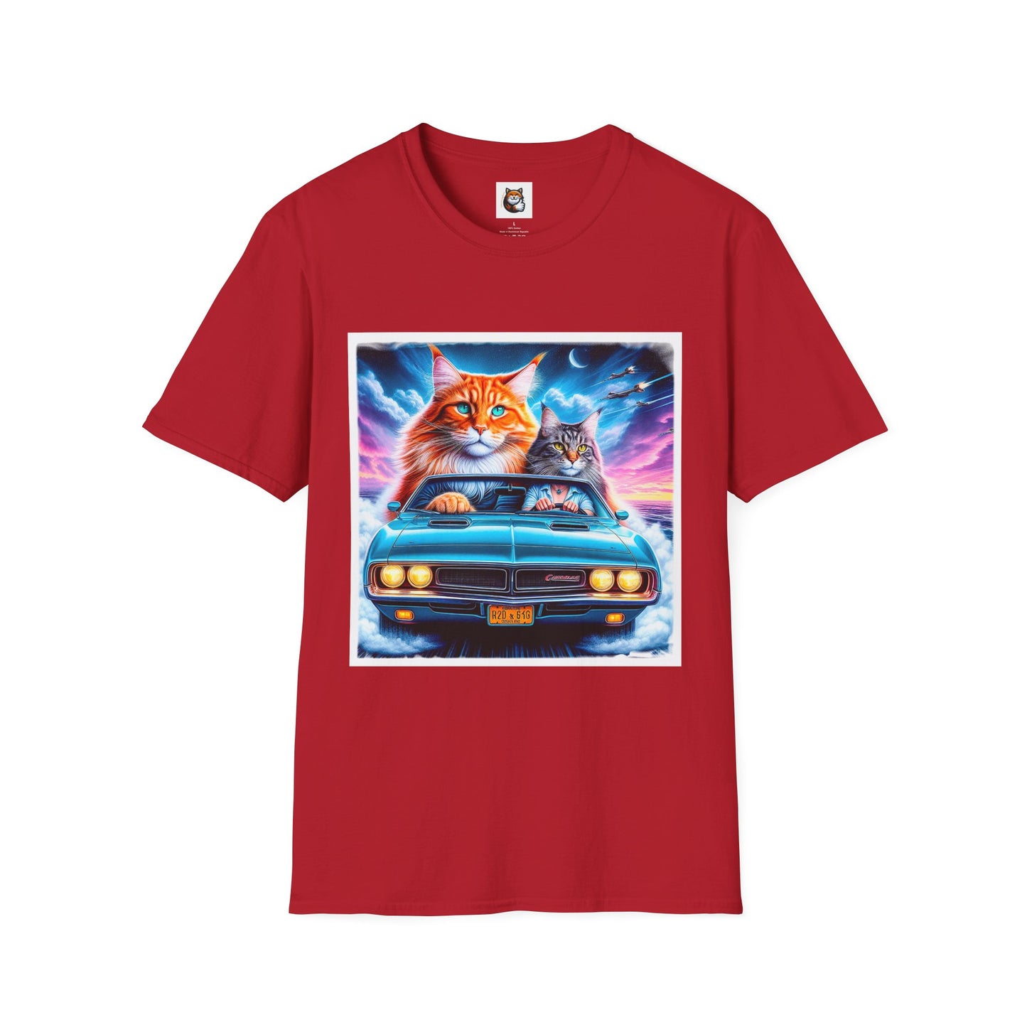 Wacky Maine Coon Unisex Softstyle T-Shirt
