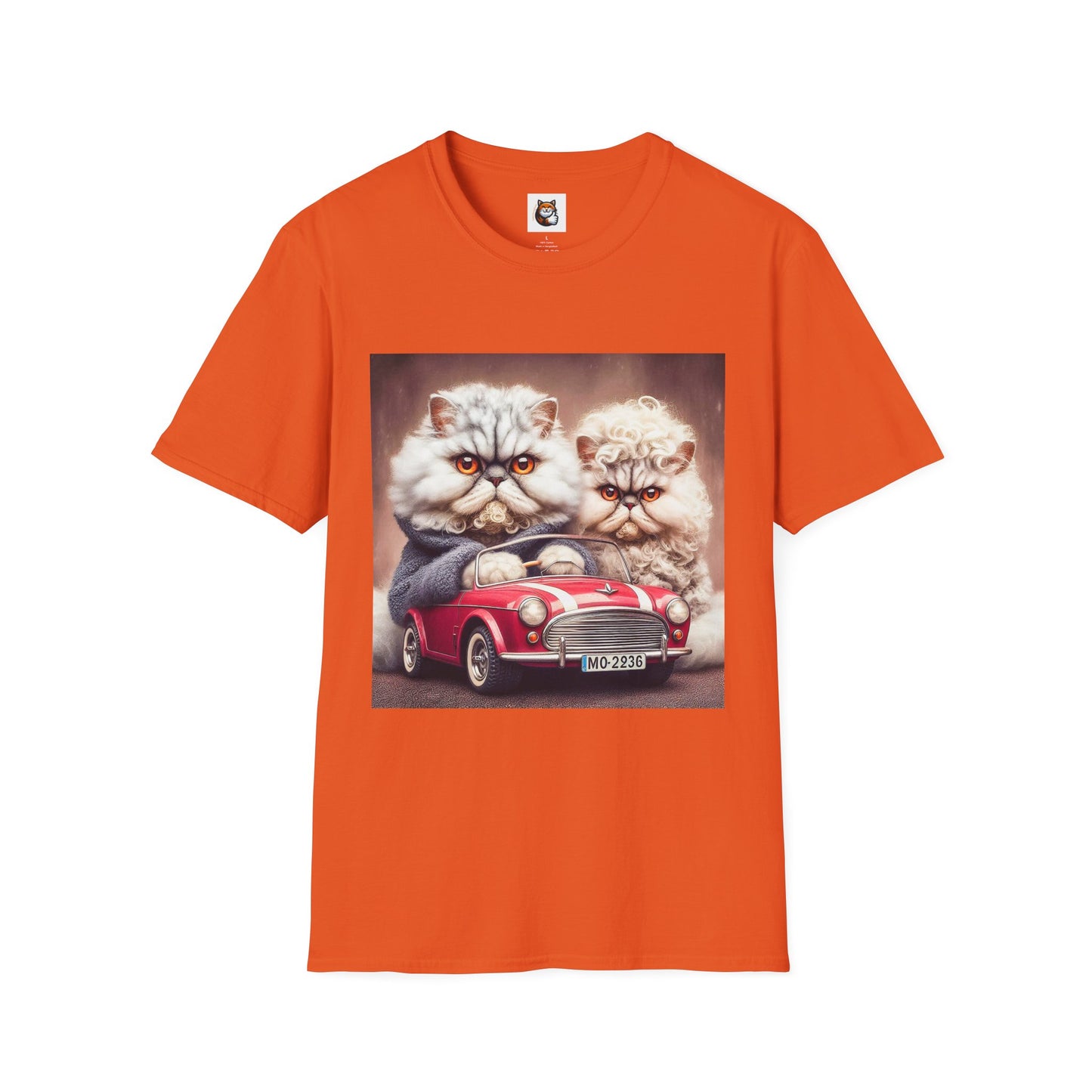 Wacky Selkirk Rex Cat T-Shirt angry couple