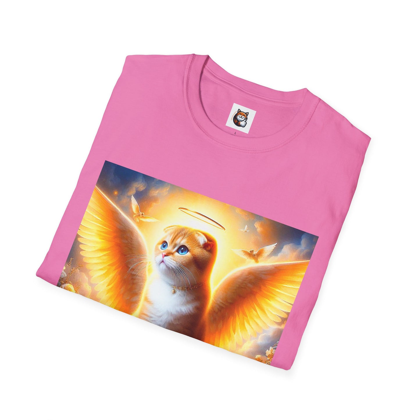 Scottish Fold Cat golden Angel T-Shirt