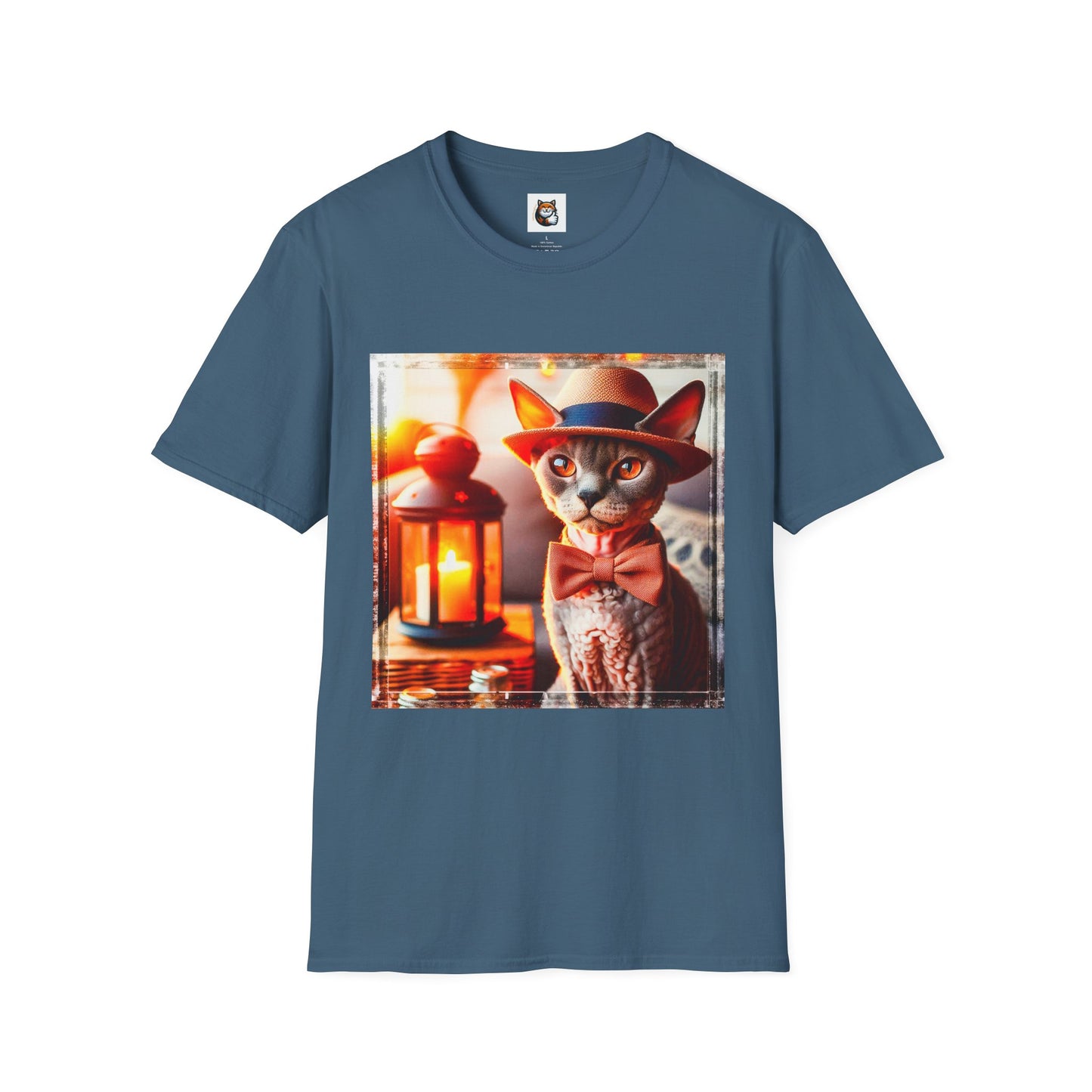 Devon Rex Cat Unisex Softstyle T-Shirt