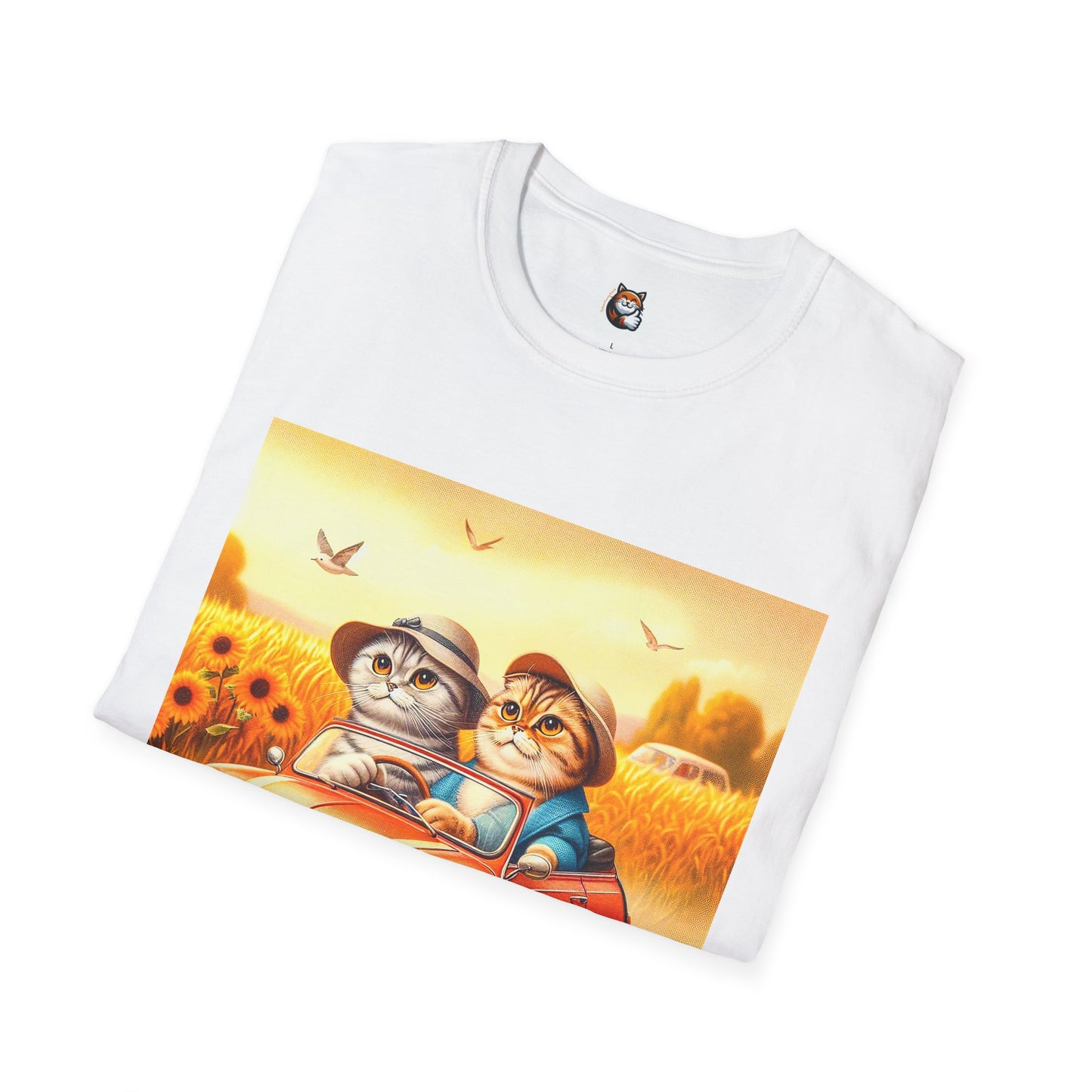 Scottish Fold pretty flowers shirt