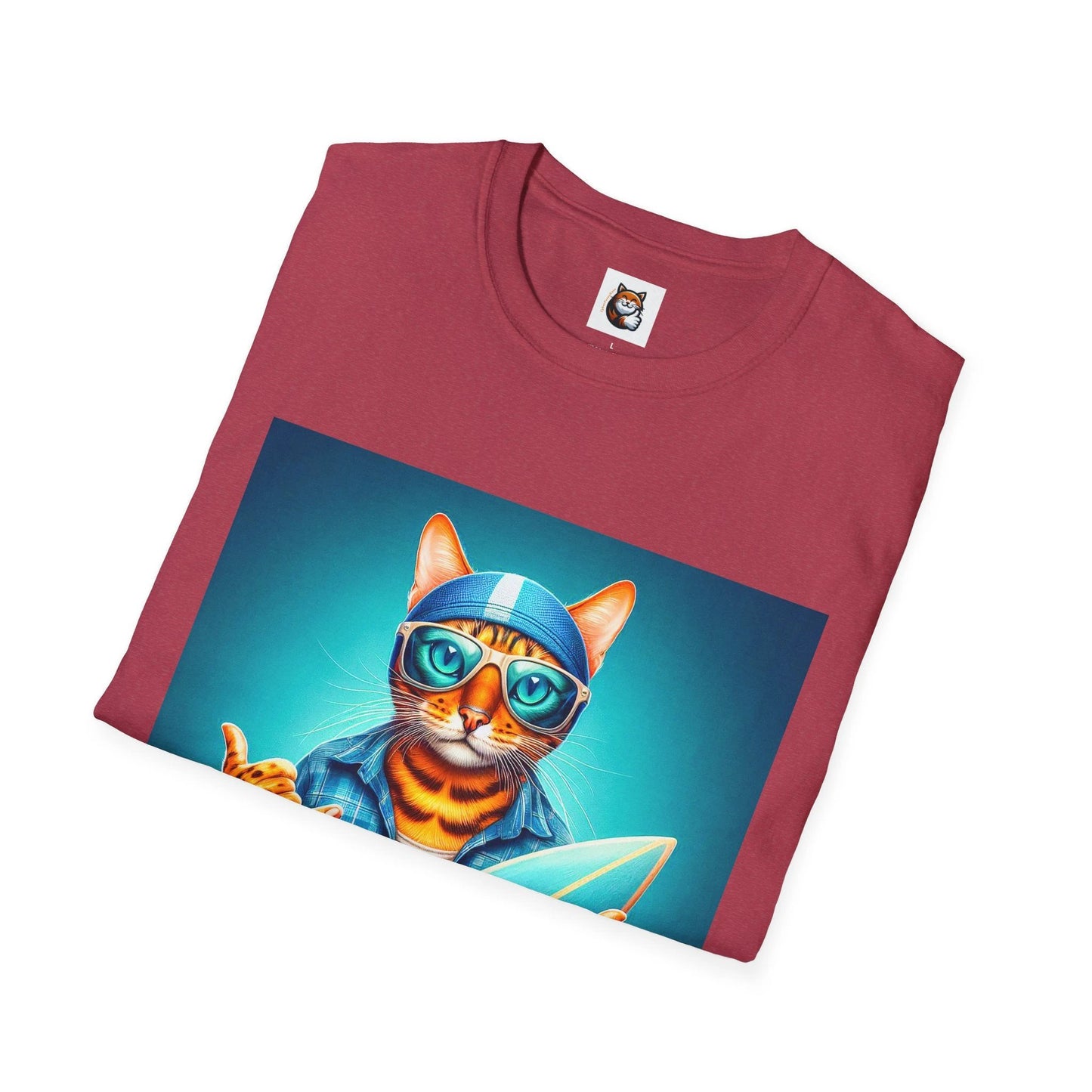 Bengal Unisex Surfer T-Shirt by Printify