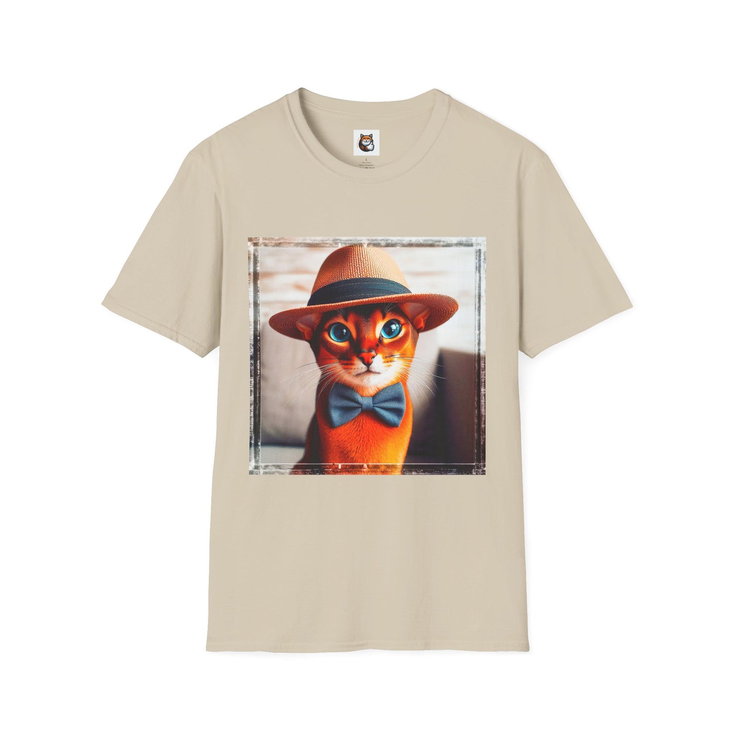 Abyssinian hat and tie Unisex Softstyle T-Shirt