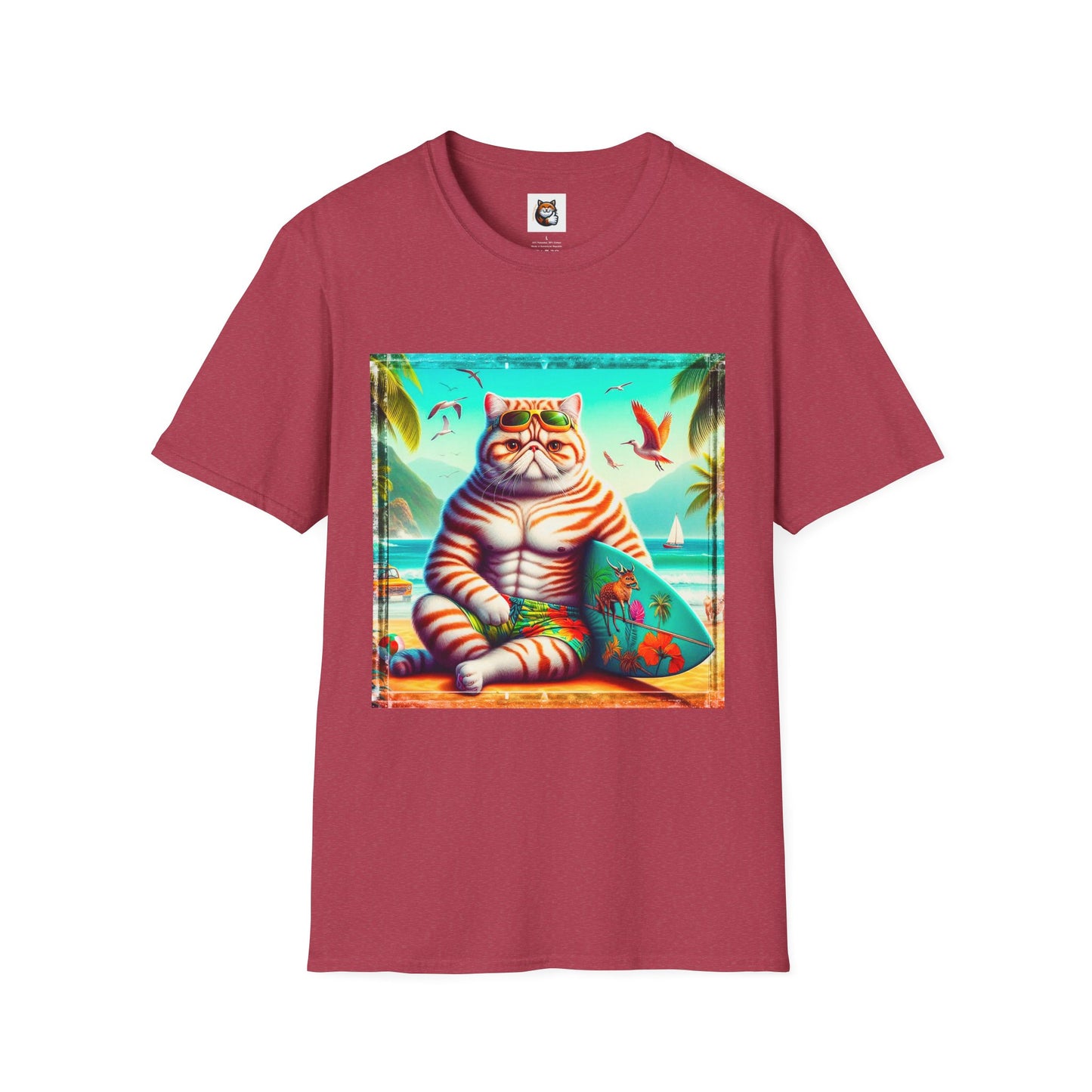 Exotic Shorthair Cat Unisex Softstyle T-Shirt