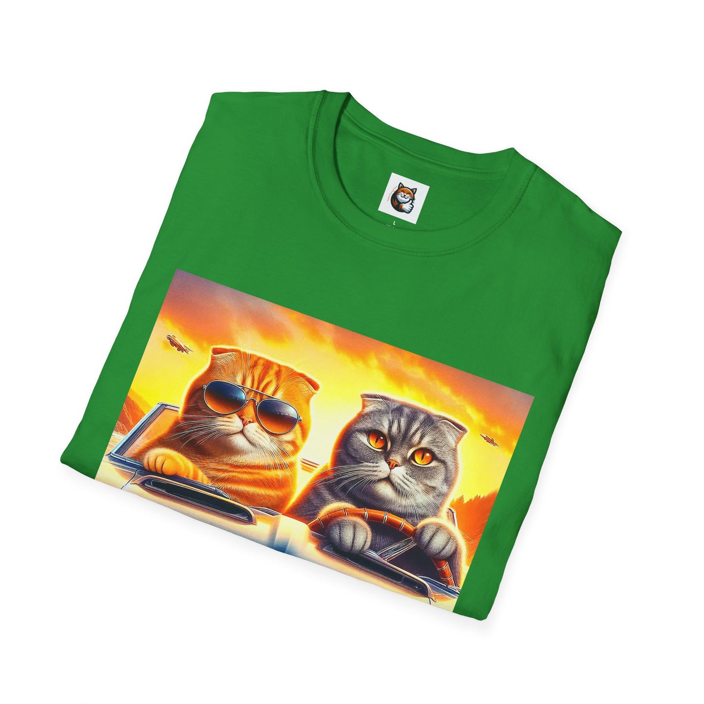 Scottish Fold driving couple T-Shirt