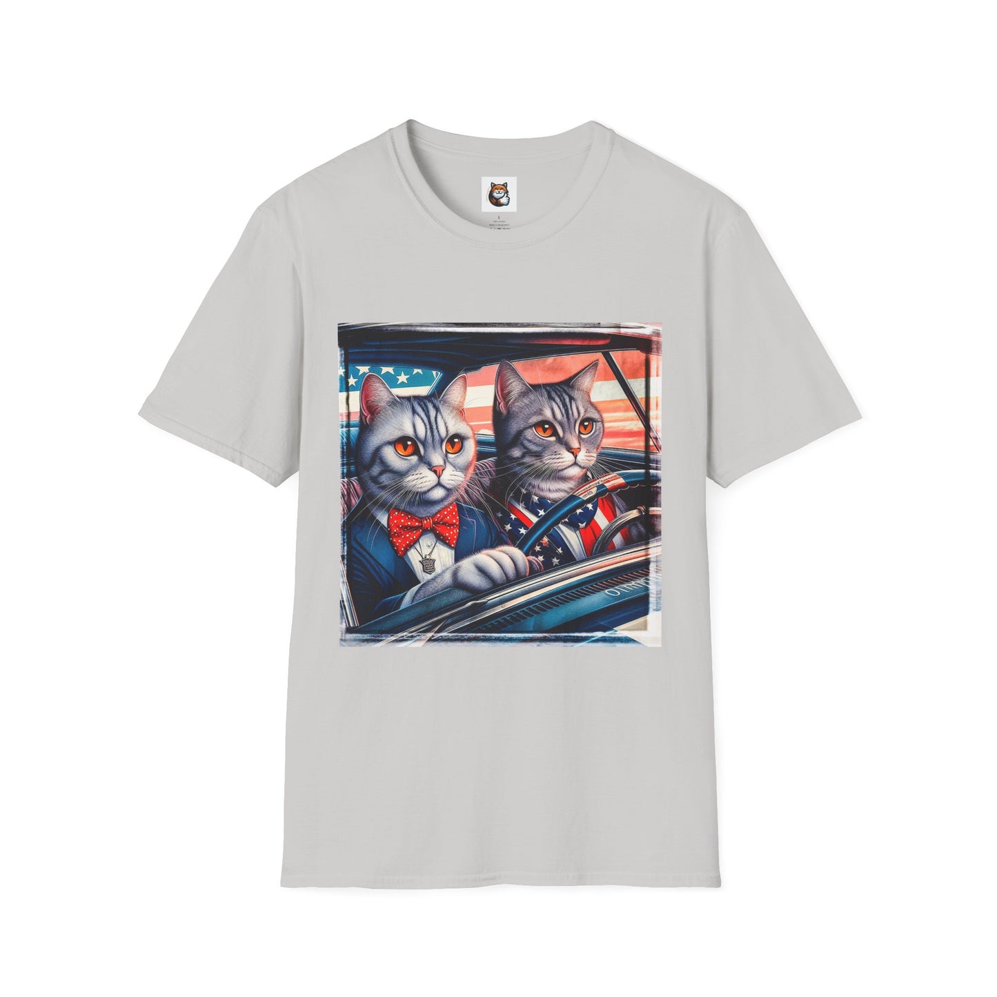 Wacky American friends driving Unisex Softstyle T-Shirt