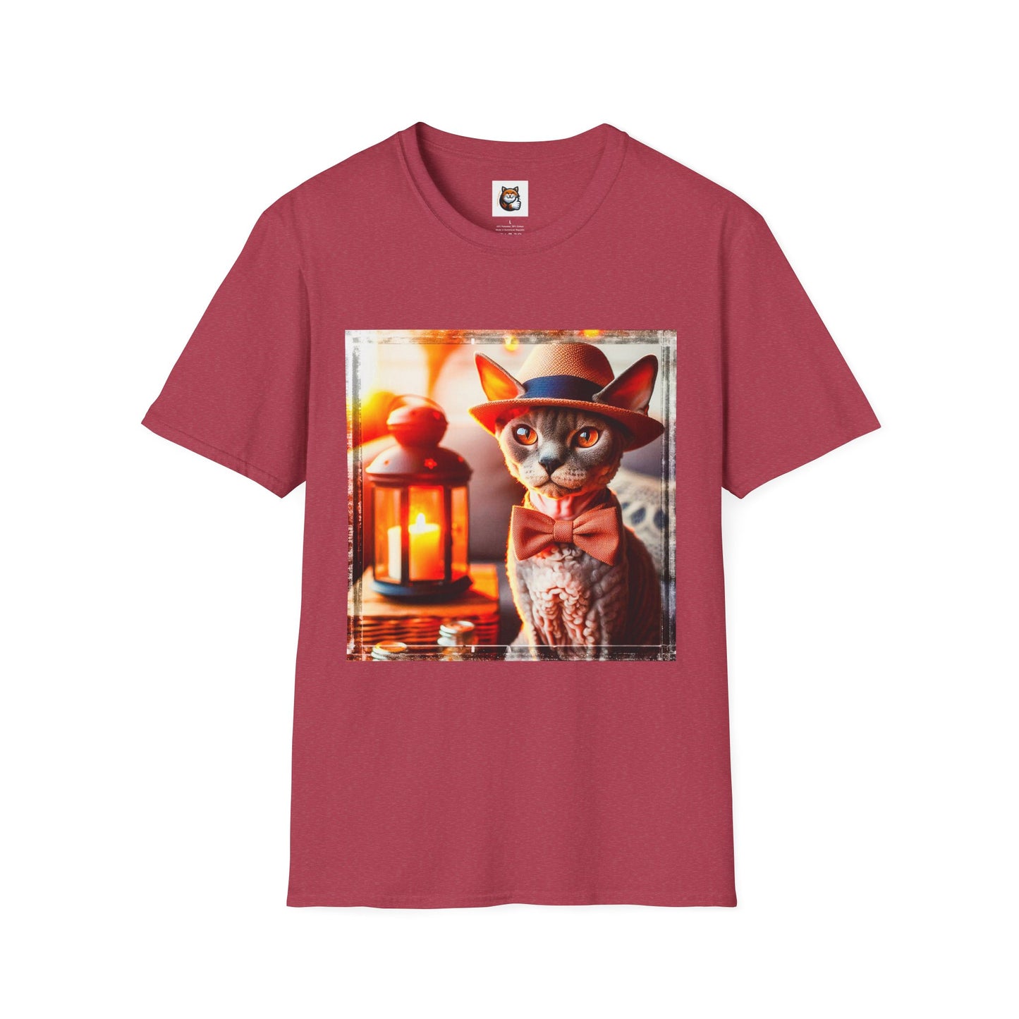 Devon Rex Cat Unisex Softstyle T-Shirt