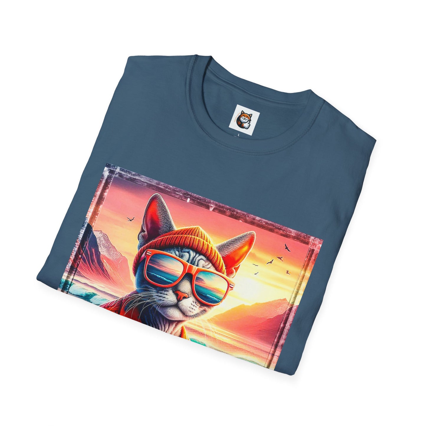 Devon Rex Cat Unisex Softstyle T-Shirt