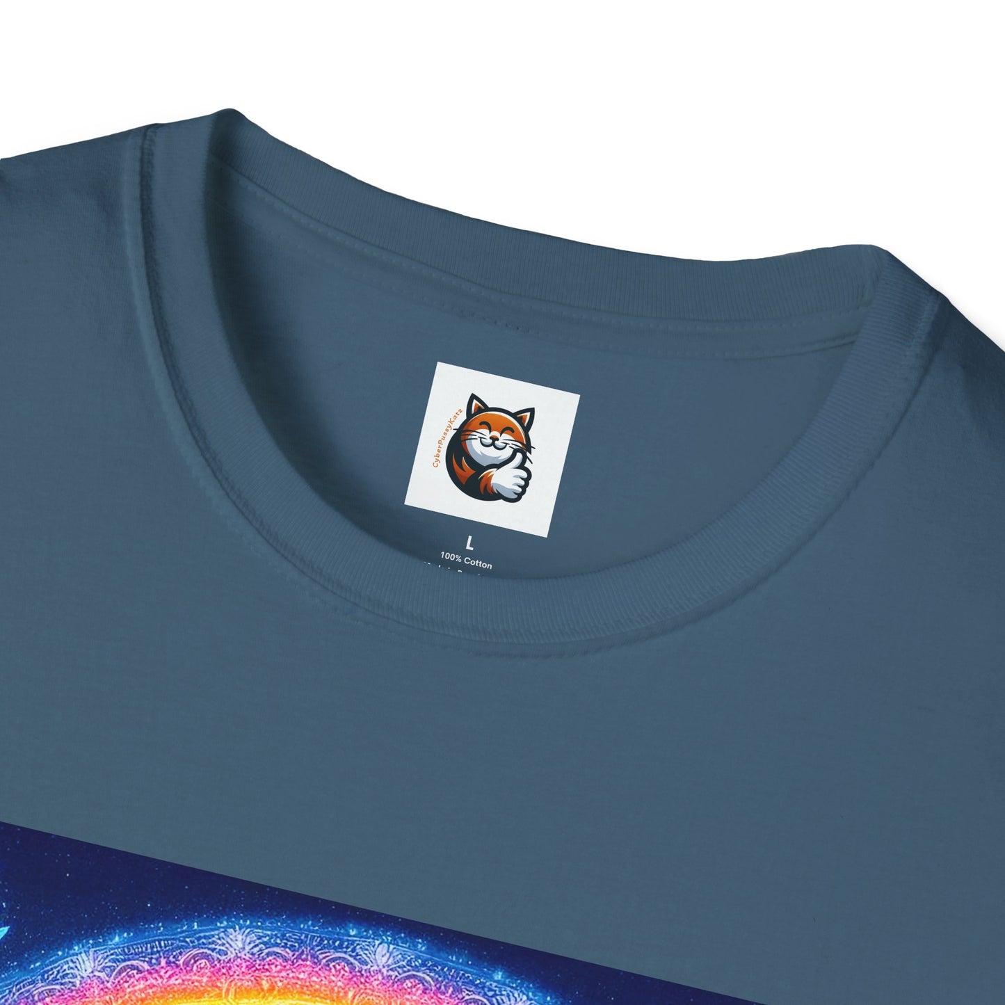 Russian Blue Cat rainbow T-Shirt