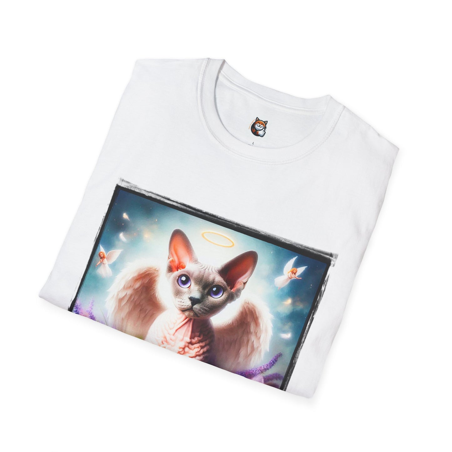 Devon Rex wings Unisex Softstyle T-Shirt