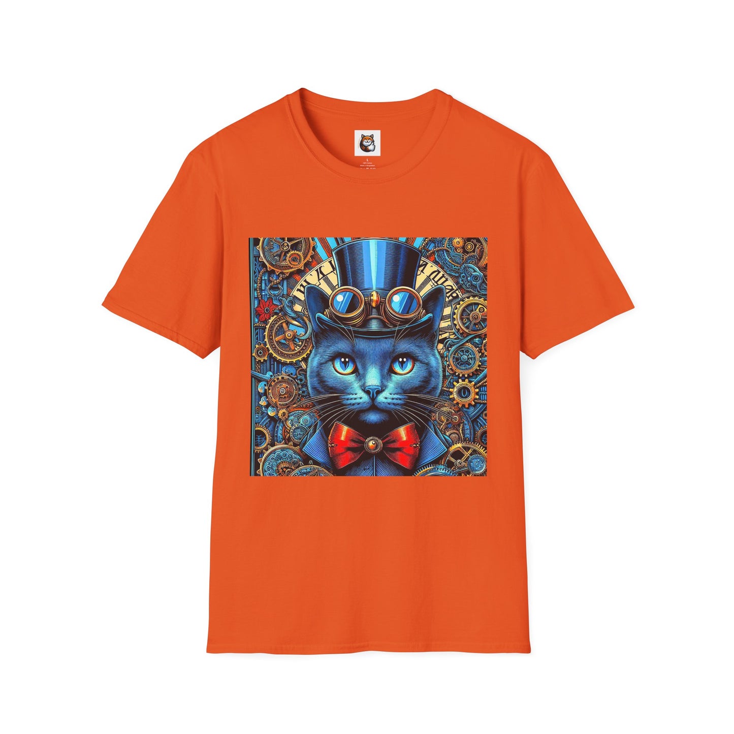Russian Blue Cat Unisex Softstyle T-Shirt