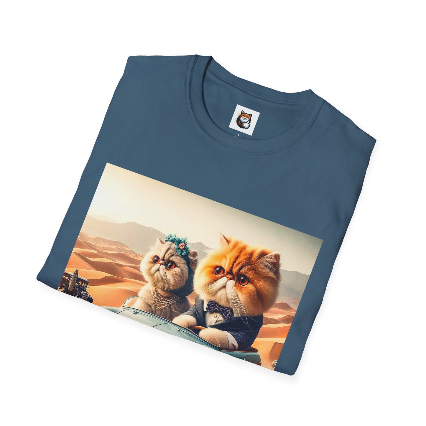 Wacky Persian Cat Unisex Softstyle T-Shirt
