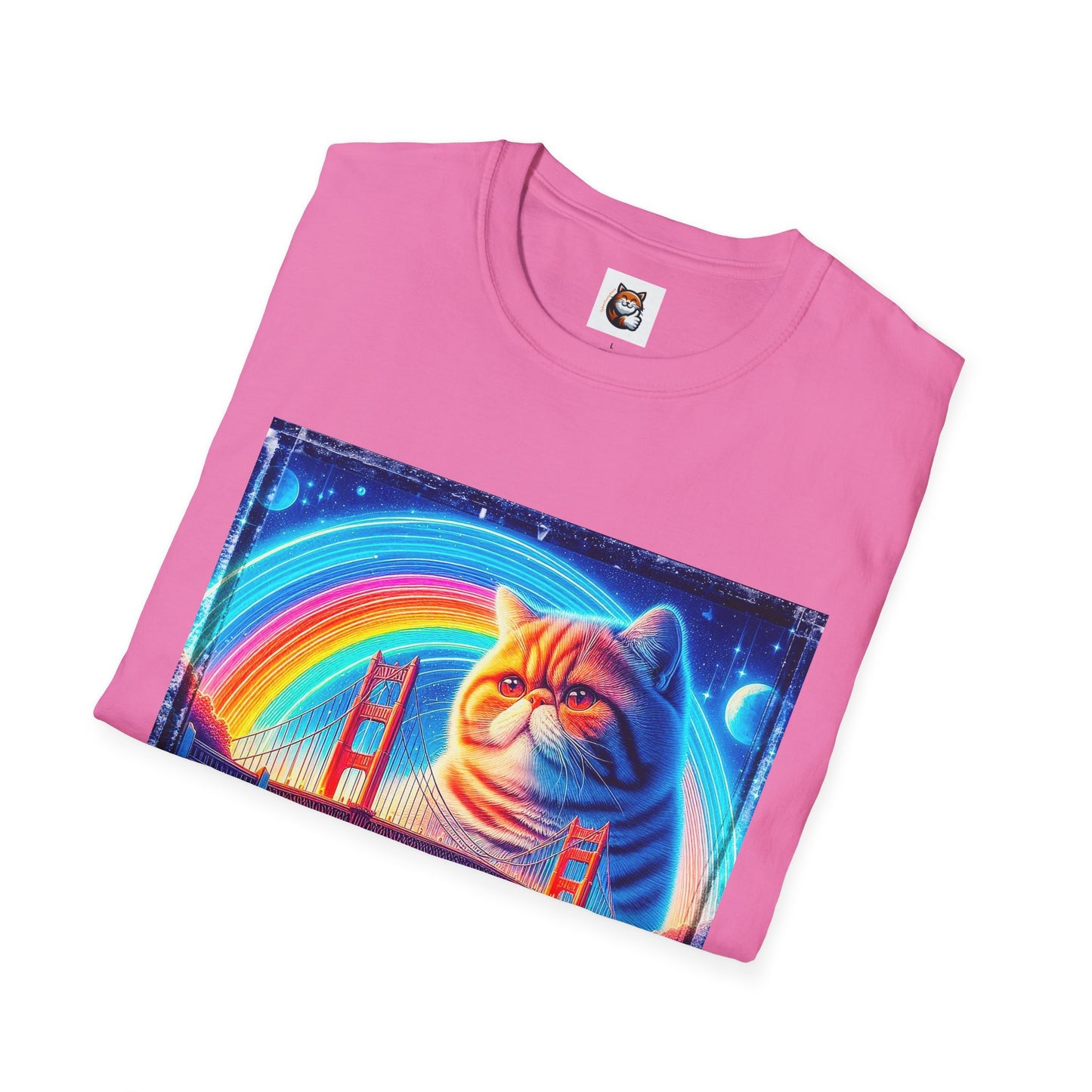Exotic Shorthair Cat Unisex Softstyle T-Shirt
