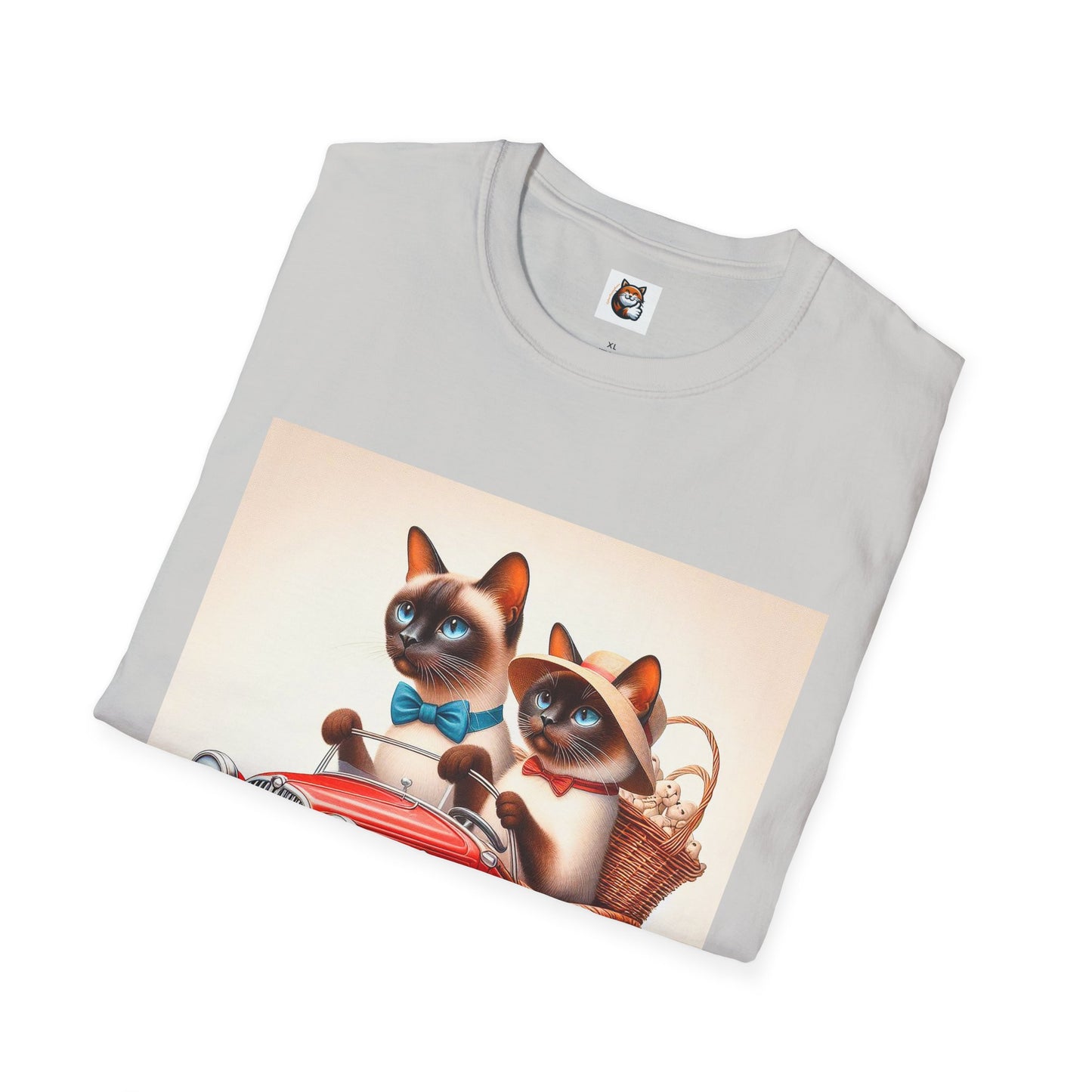 Wacky Siamese Cat red car