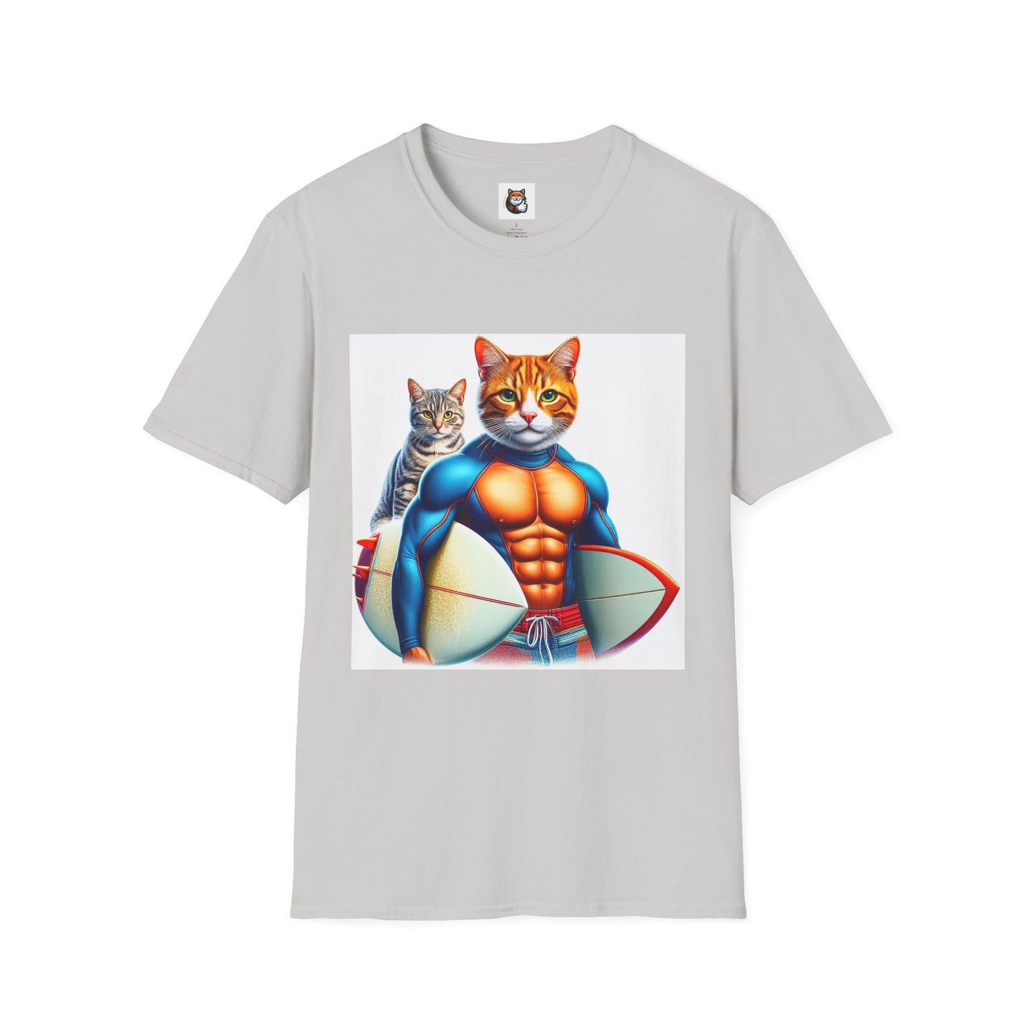Domestic Cat Unisex Surfer T-Shirt