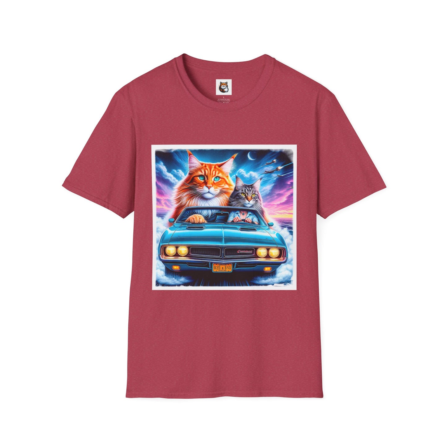 Wacky Maine Coon Unisex Softstyle T-Shirt