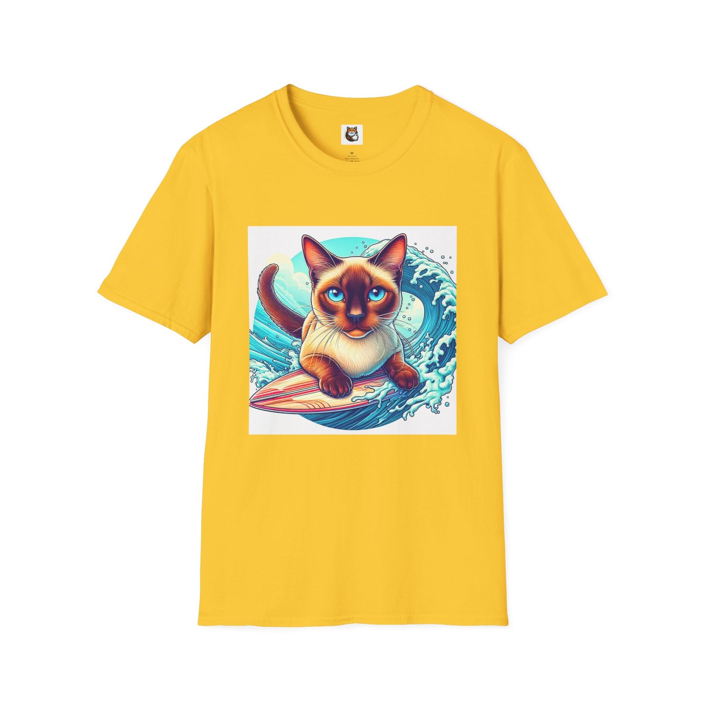 Surfing Siamese Cat
