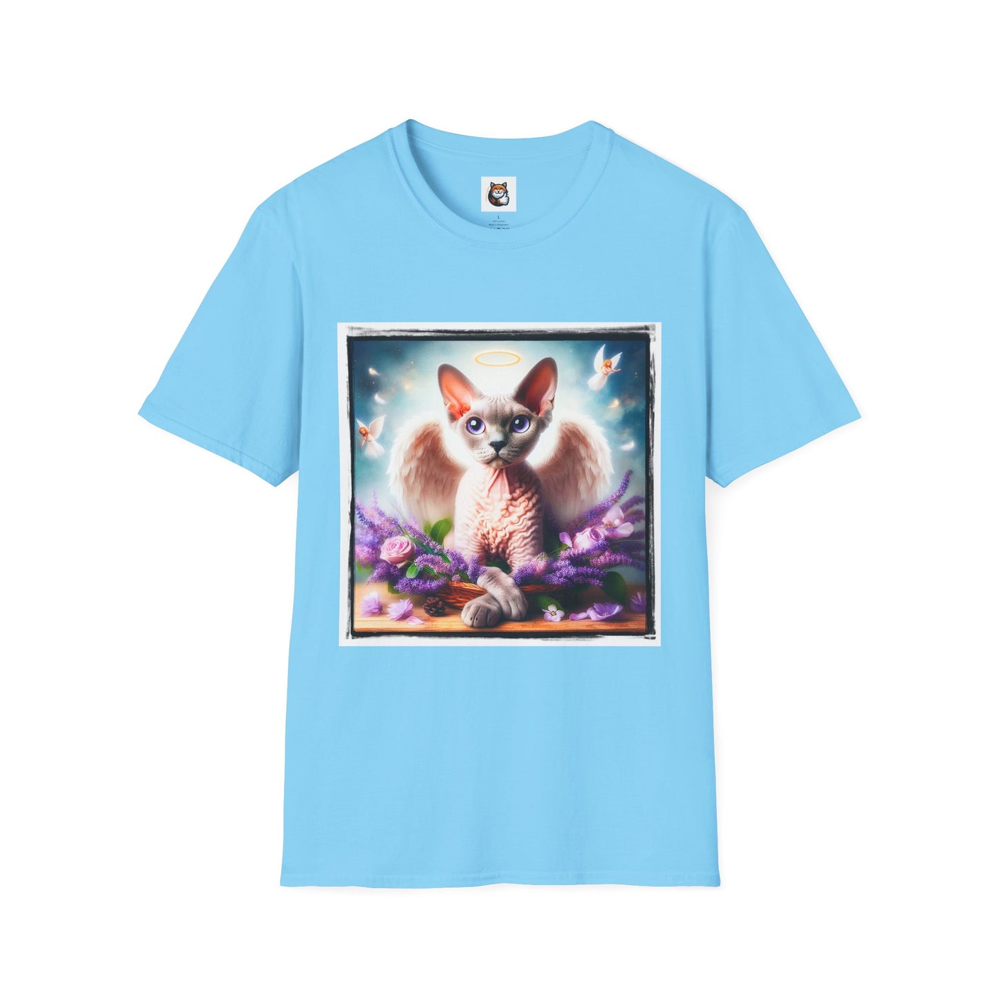 Devon Rex wings Unisex Softstyle T-Shirt