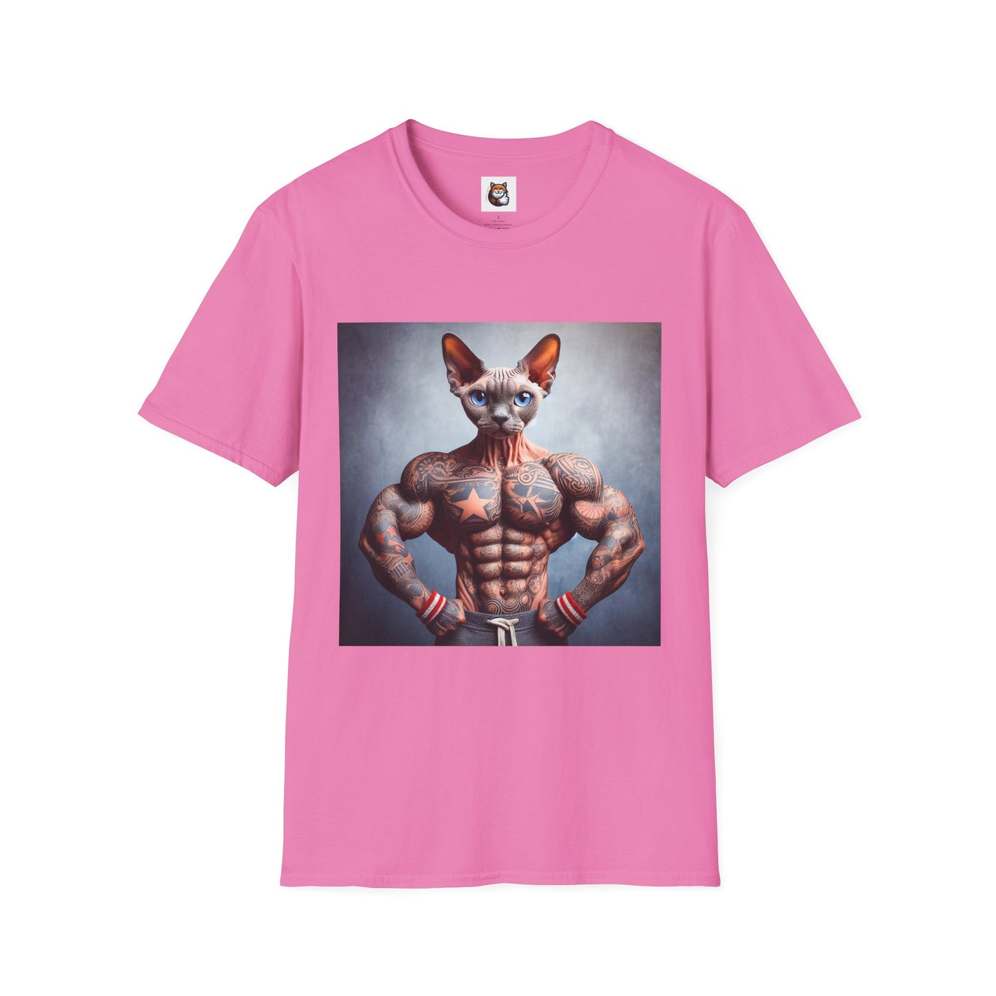 Devon Rex Cat Unisex Softstyle T-Shirt