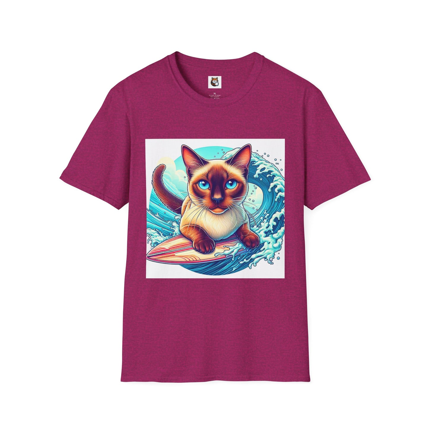 Surfing Siamese Cat
