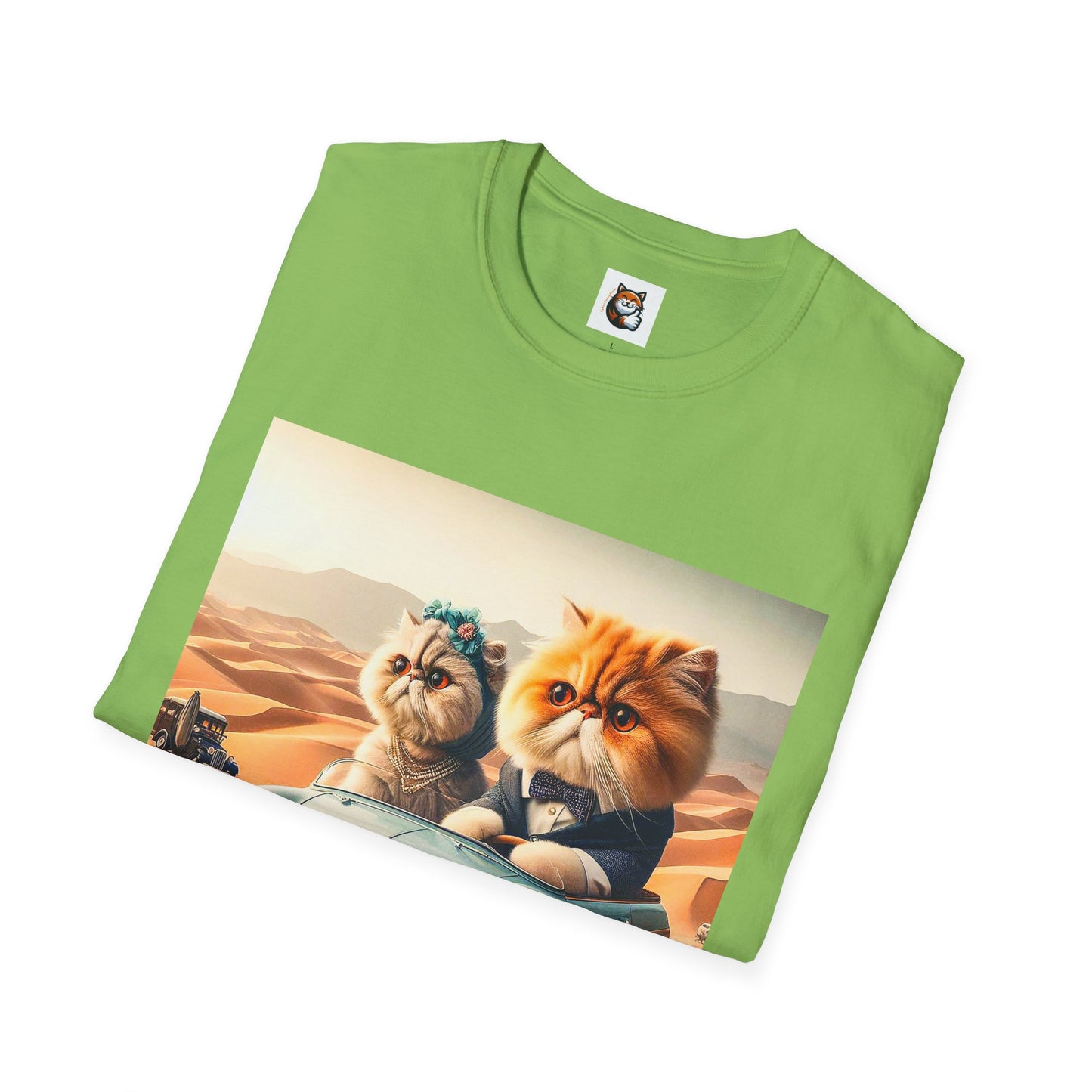 Wacky Persian Cat Unisex Softstyle T-Shirt