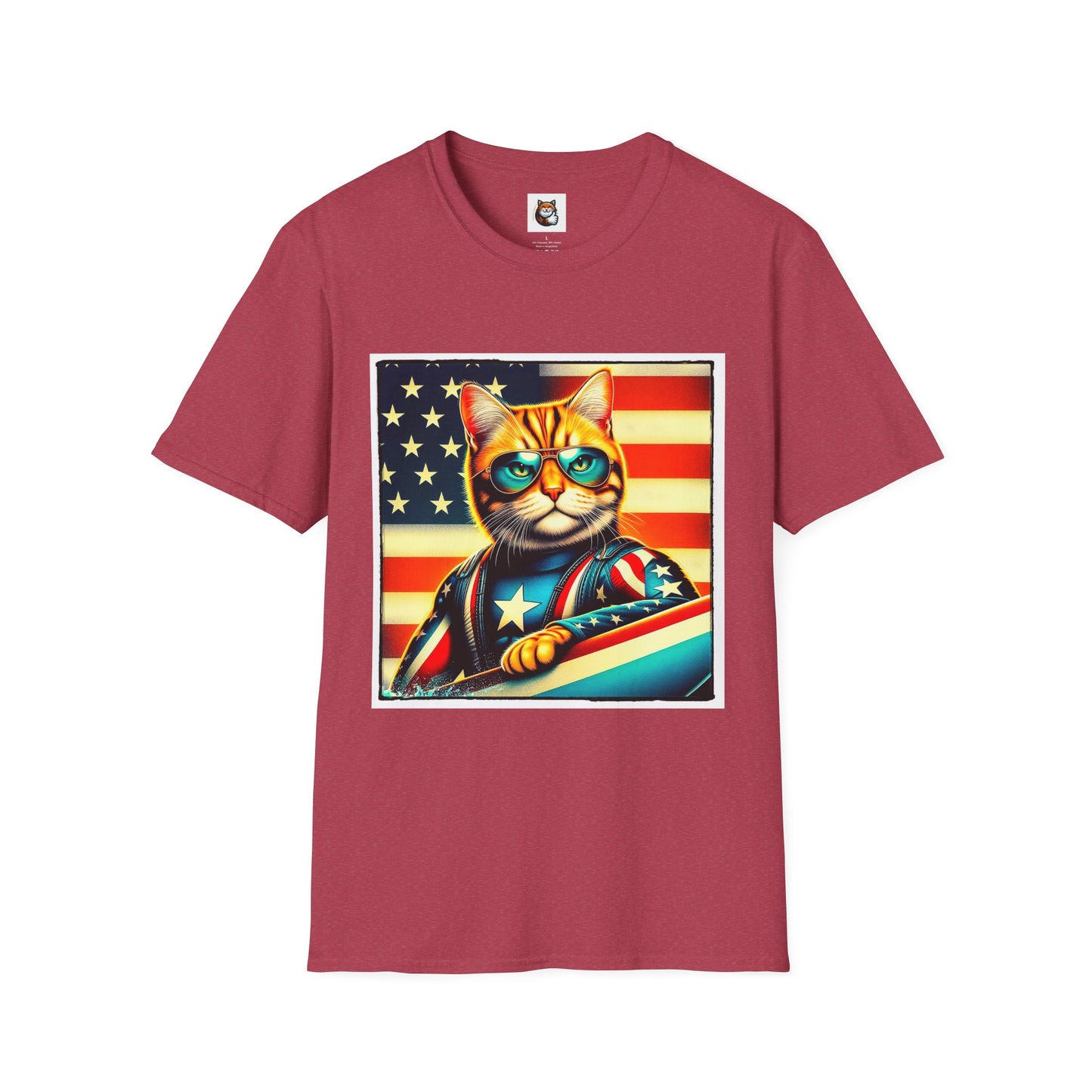 American Shorthair surfing Softstyle T-Shirt